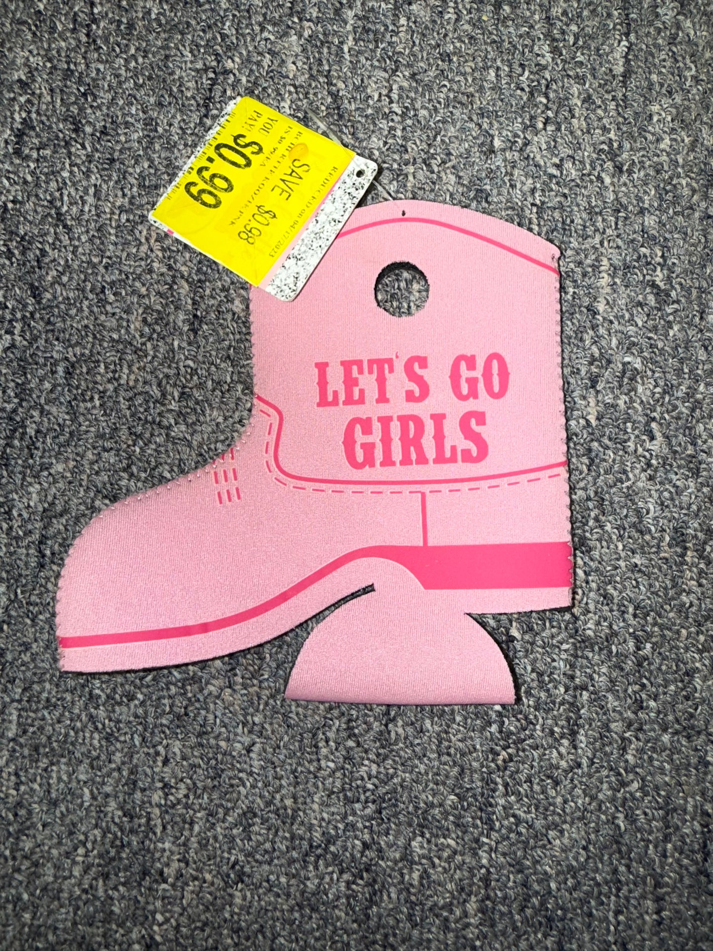 *FREE WITH PURCHASE* BRAND NEW 'Lets Go Girl' Hot Pink Koozie