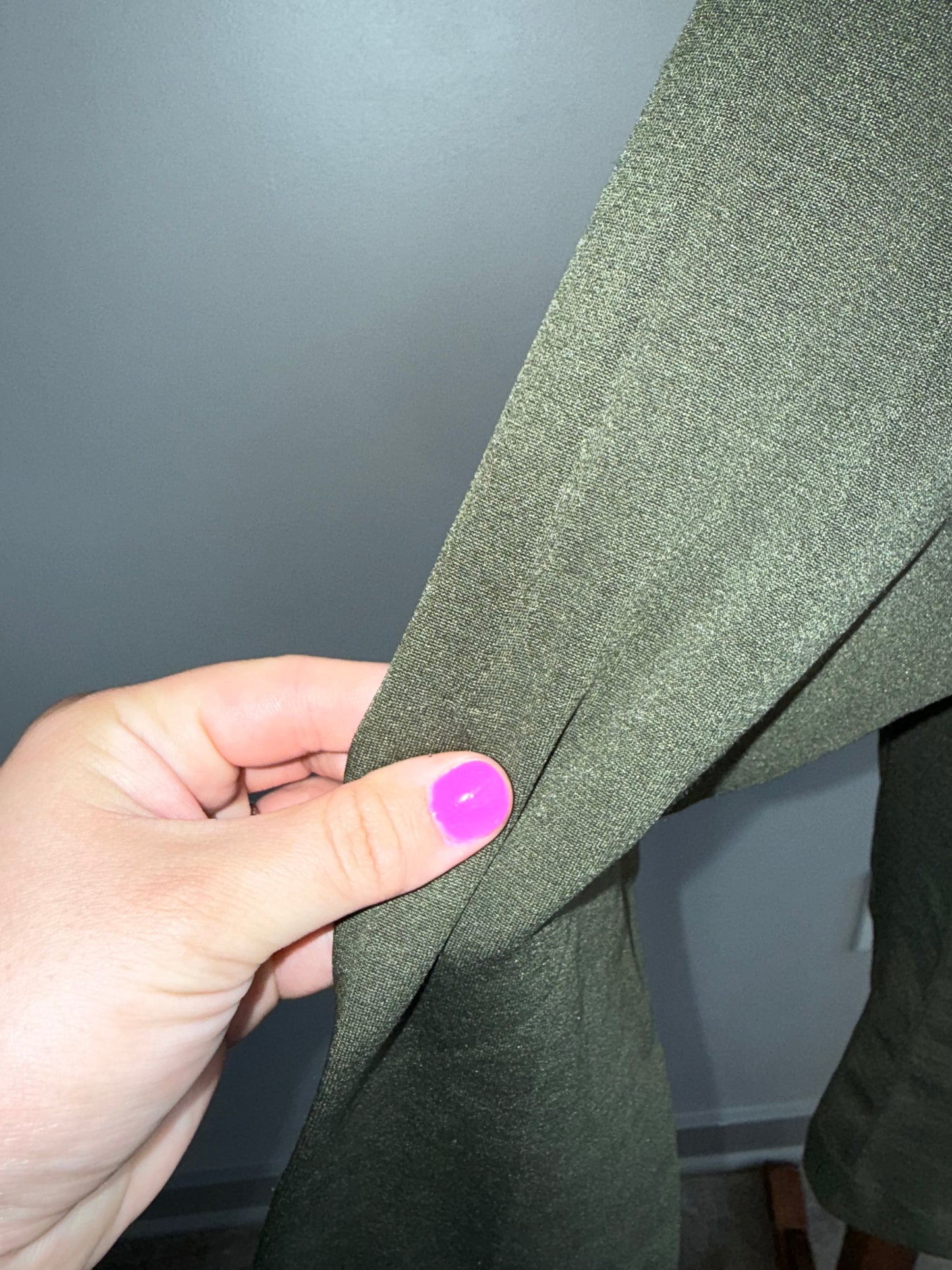 New Mix (One Size) Green Long Sleeve Turtleneck with Stretch