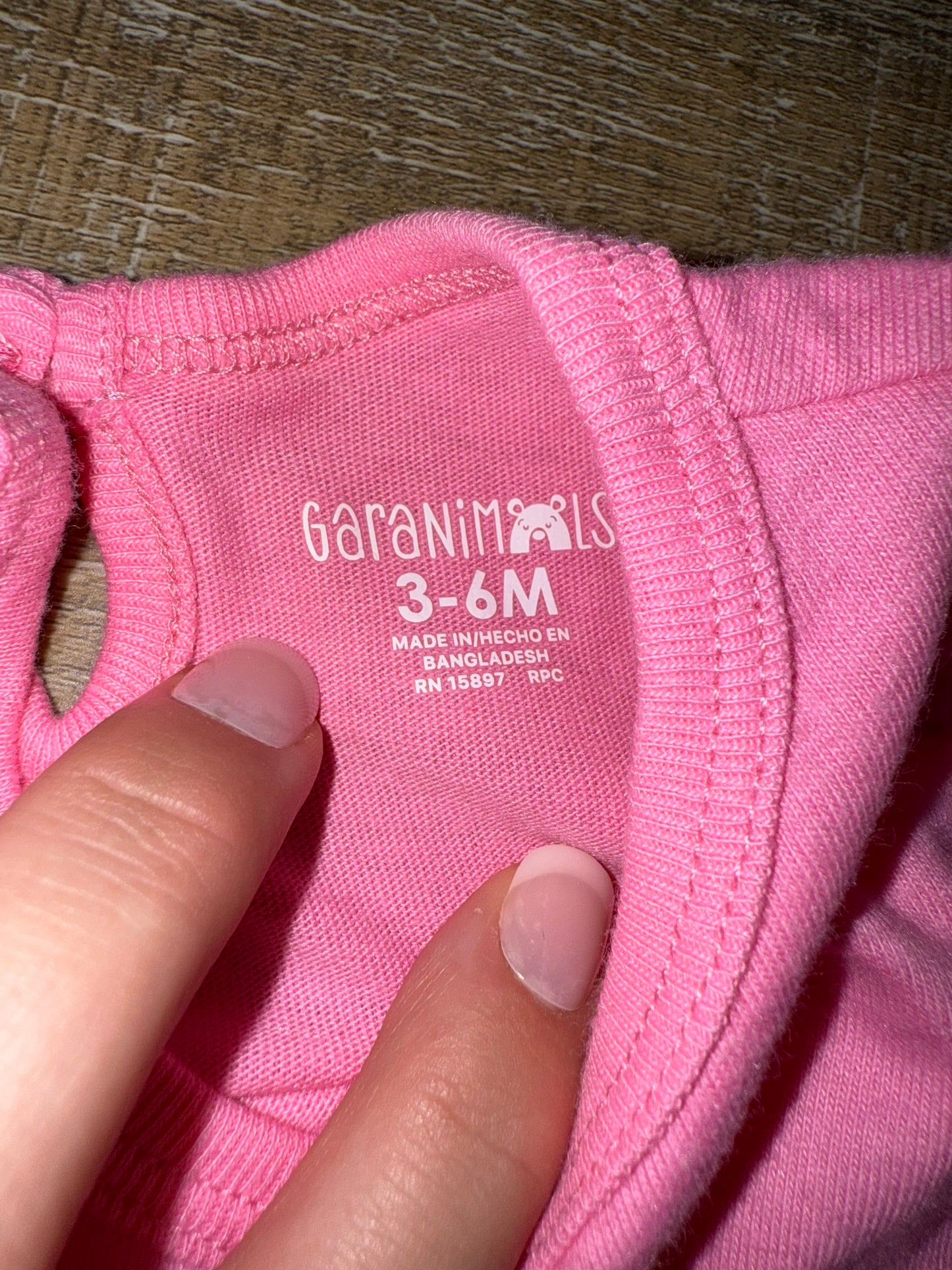 NWT Garanimals (3-6 Months) Brand New Pink 'Oopsie Daisy' Onesie