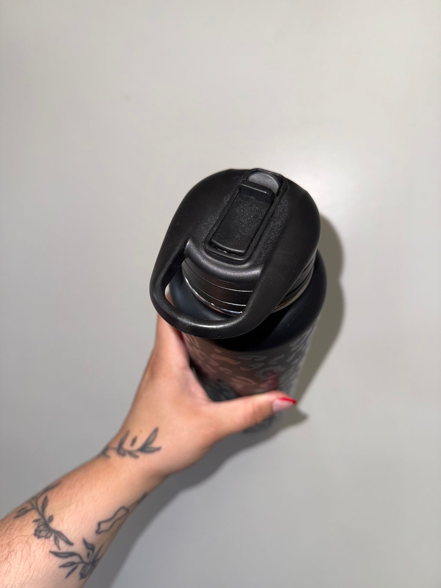 HydraPeak (40oz) Matte Black Cheetah Print Tumbler