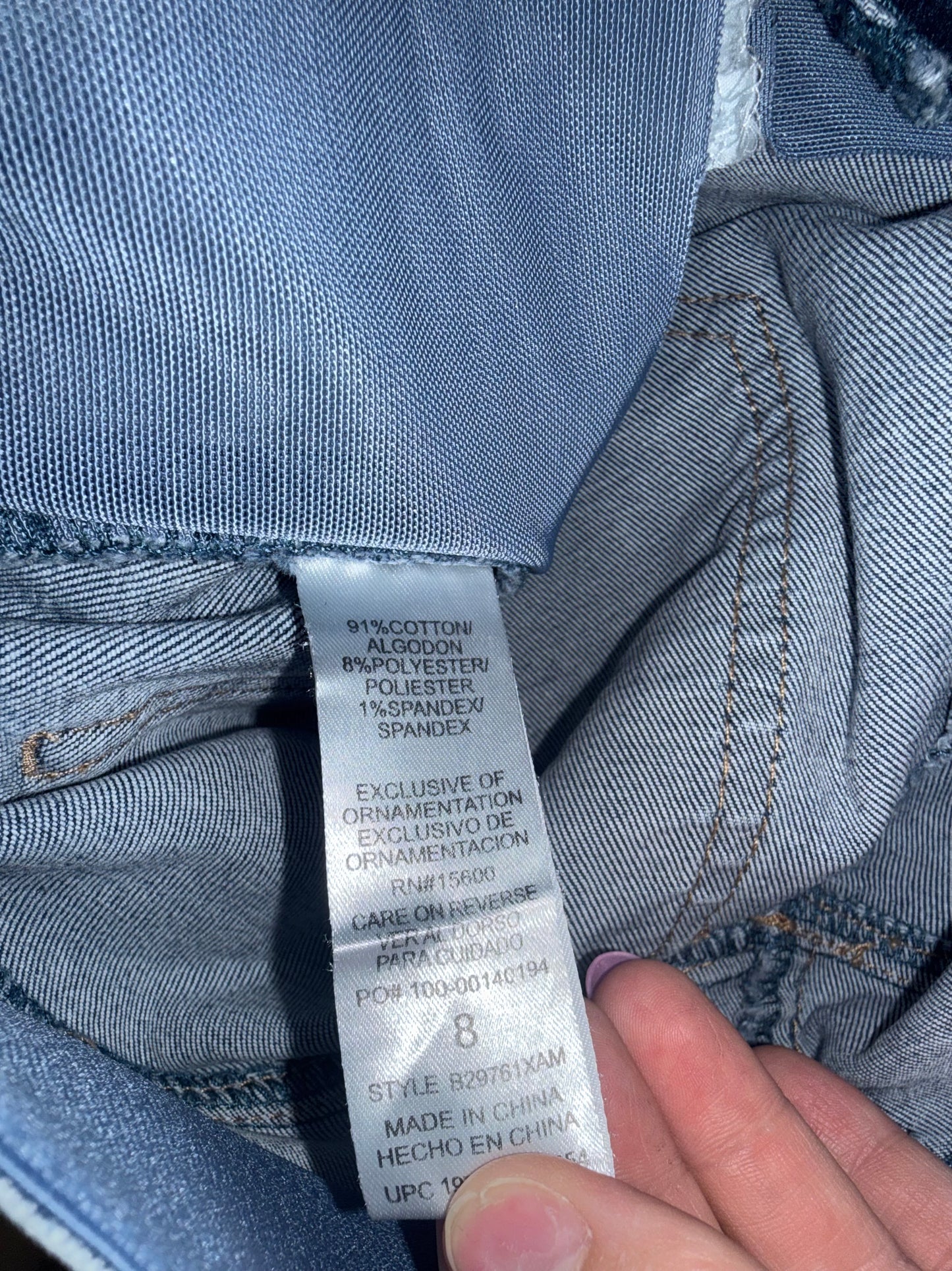 Democracy (8) Light Wash High Rise Wide Leg Jeans with 'Ab Solution'