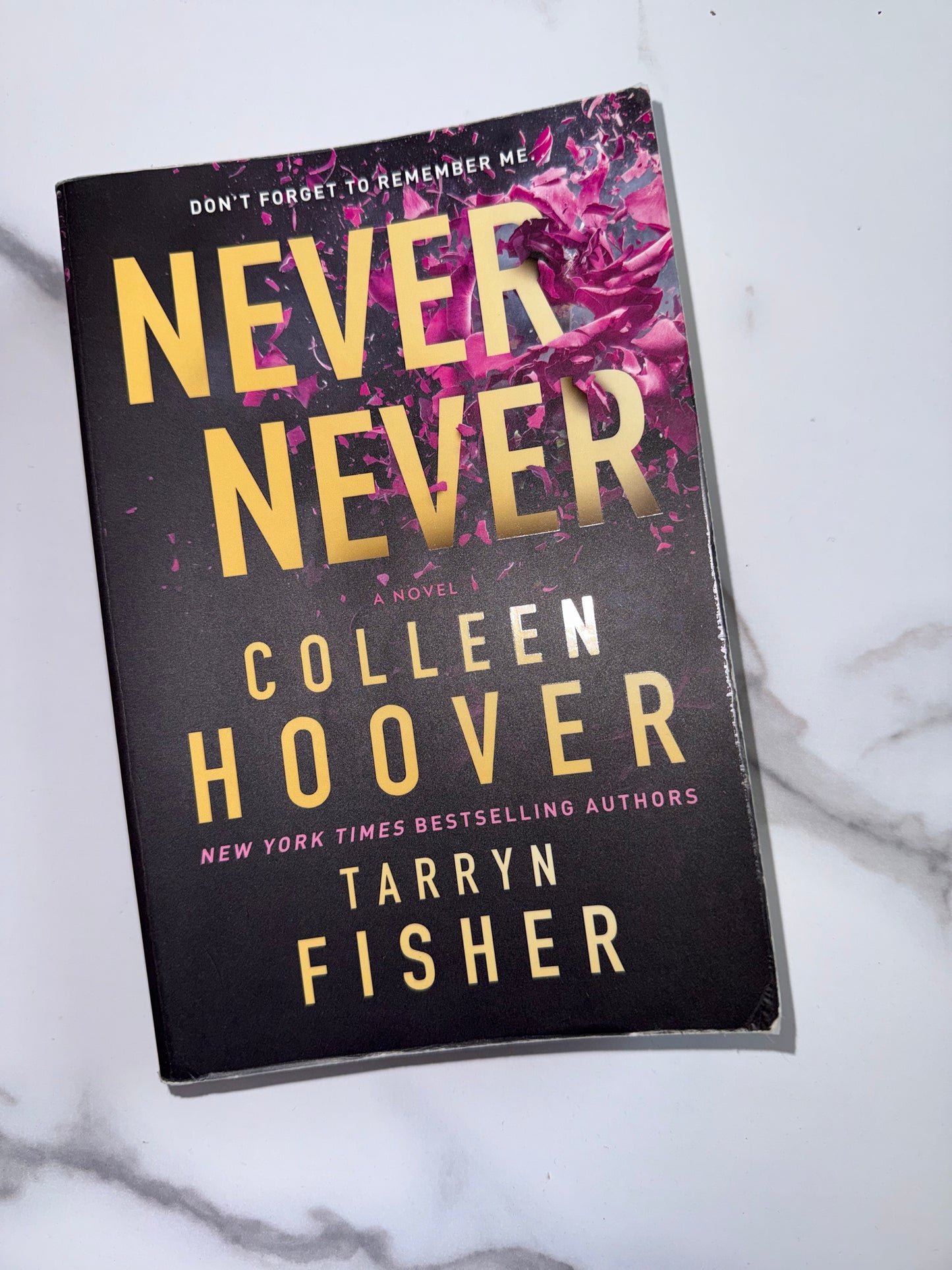'Never Never' By Colleen Hoover Paperback Book