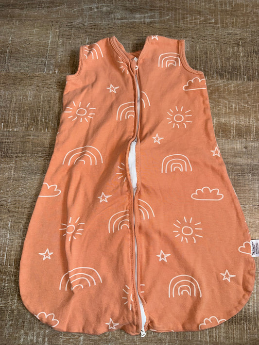 Yoofoss (0-6 Months) Orange Rainbow/Stars Pattern Sleep Sack