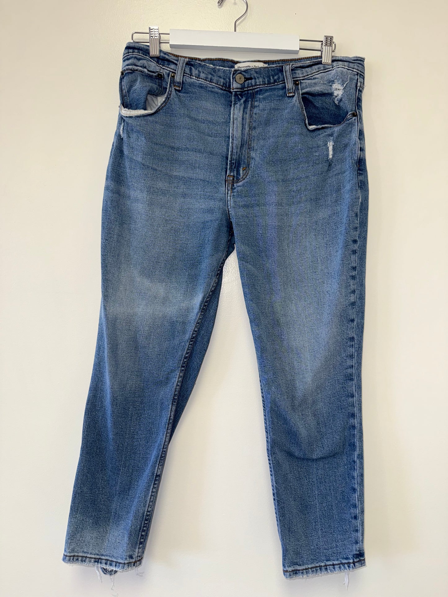 Abercrombie & Fitch (14) The Skinny High Rise Denim Blue Jeans