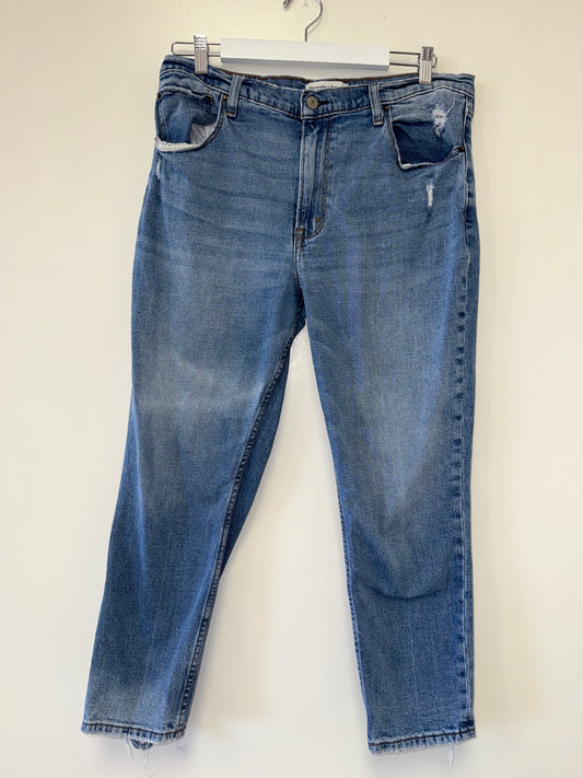 Abercrombie & Fitch (14) The Skinny High Rise Denim Blue Jeans