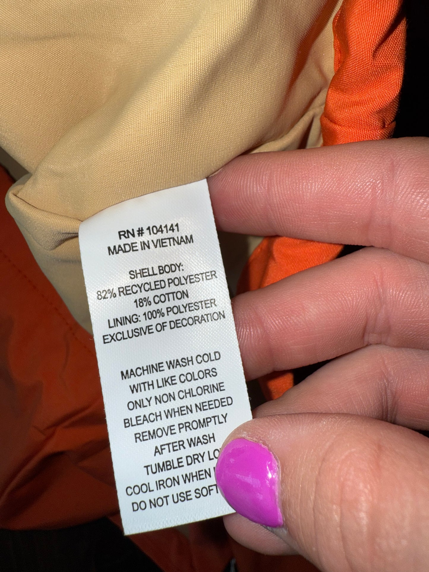 NWT Alpine Design (S/L/XL) Brand New Orange Rocky Mountain Rescue Patch Coat