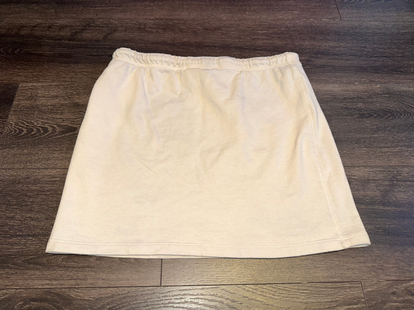 Zara (Medium) Creme Drawstring Lounge Midi Skirt