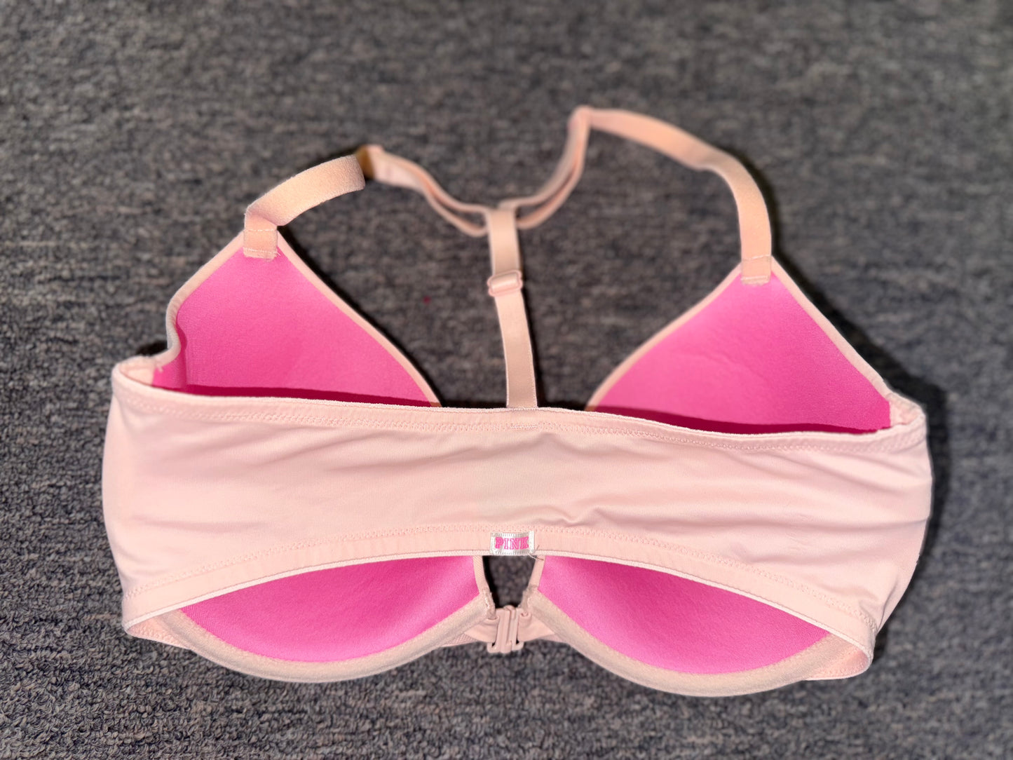PINK Victoria's Secret (32DD) Pink Wear Everywhere Lightly Lined Bra