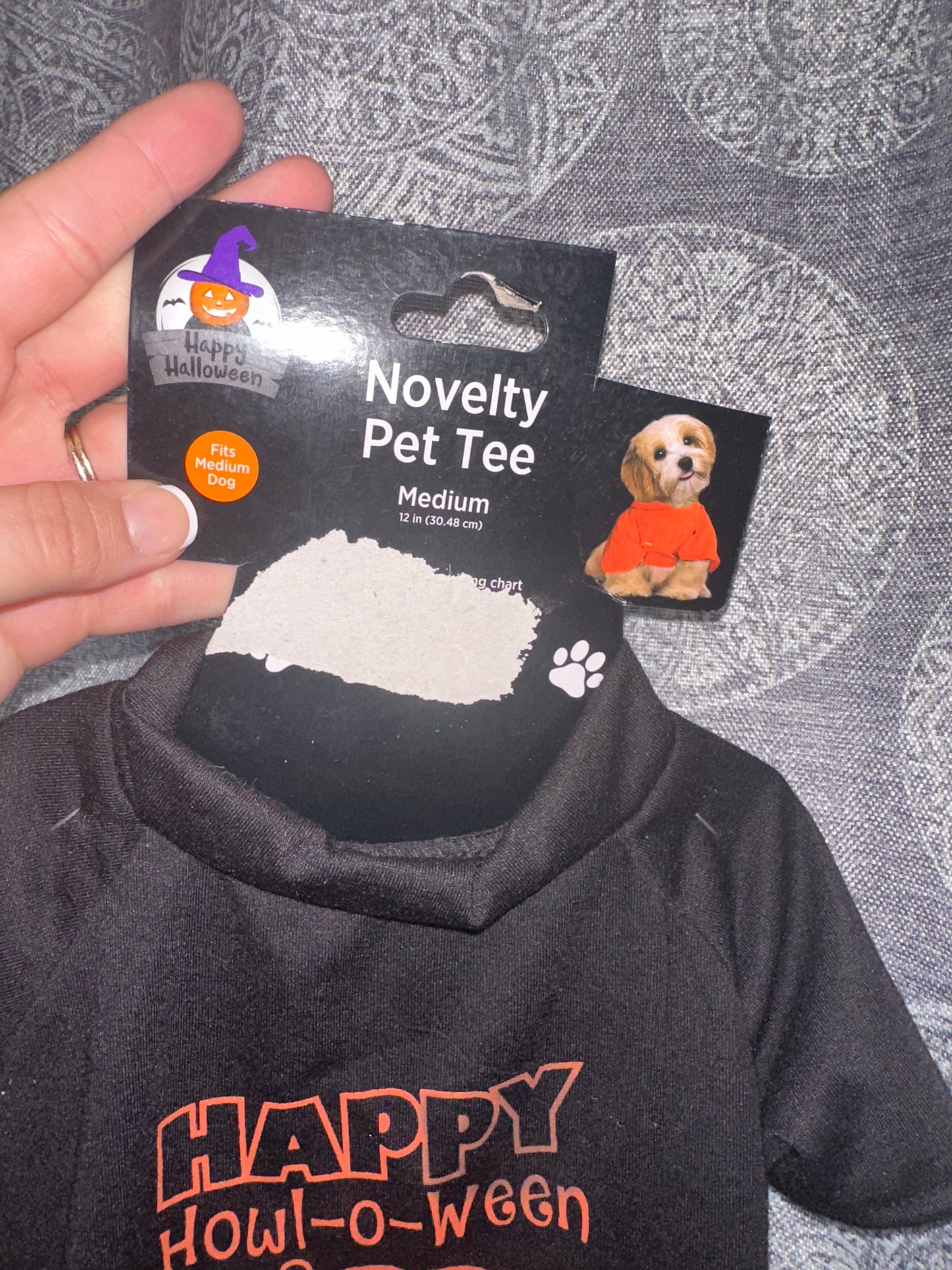 NWT (Medium) 'Happy Howl-O-Ween' Dog Novelty Halloween Costume//Tee