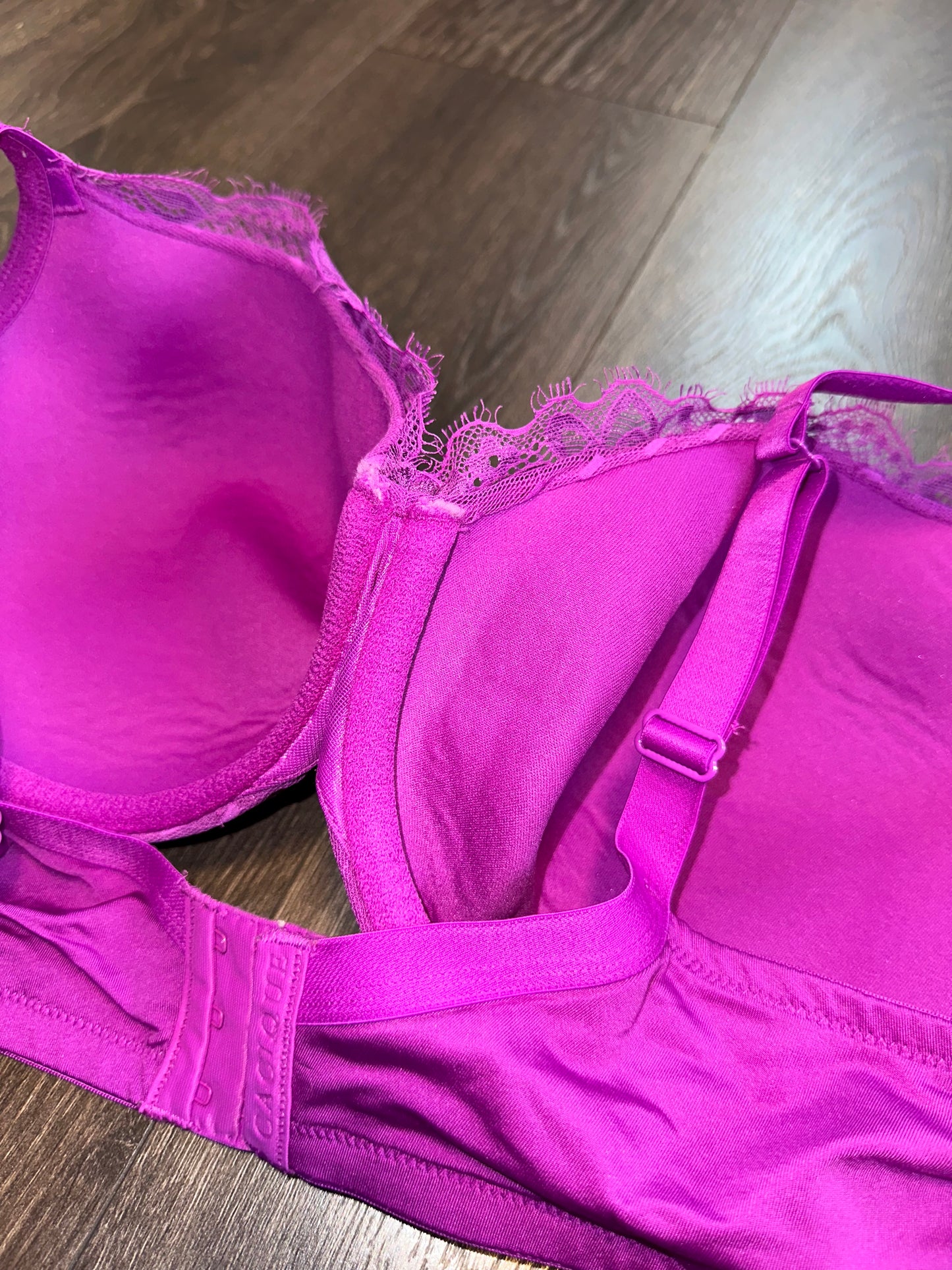 Cacique (42D) Purple Lace Lightly Lined Bra