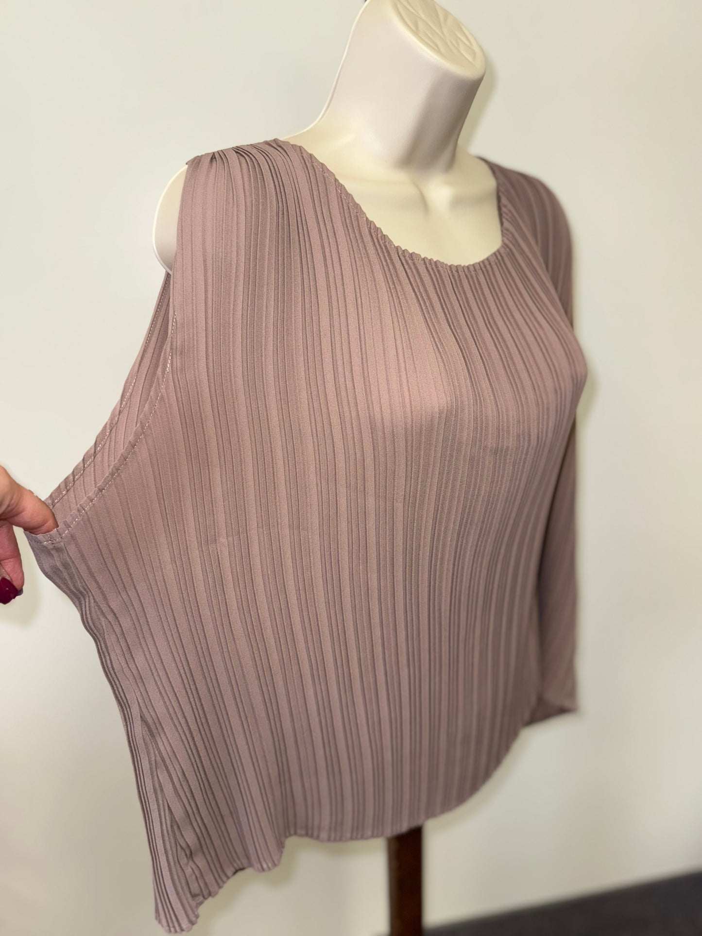 Joie (XL) Brown Ribbed Sleeveless Blouse