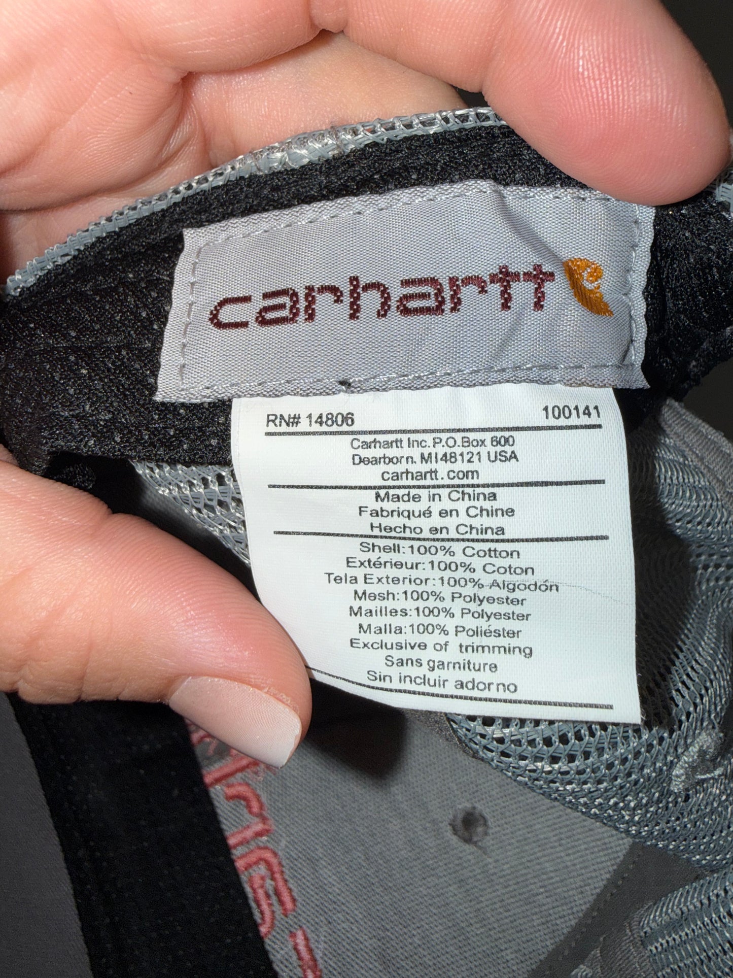 Carhartt Tan Mesh-Back Embroidered Logo Hat