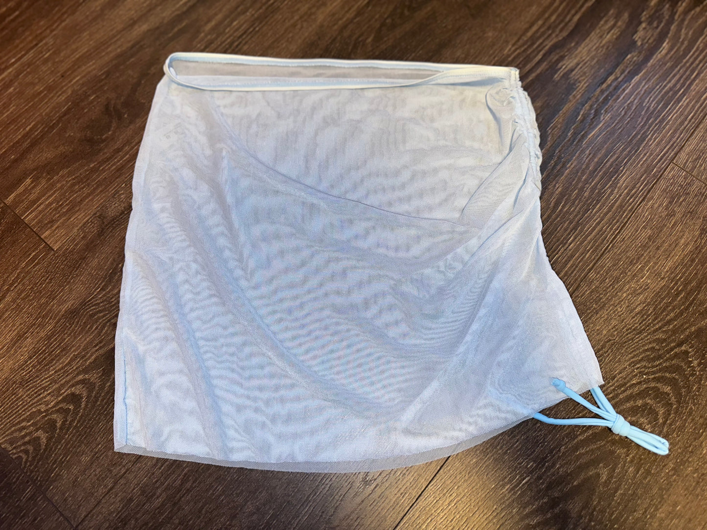 Brand New (Large) Light Blue Lightweight Sheer Cover Up Swim Skirt