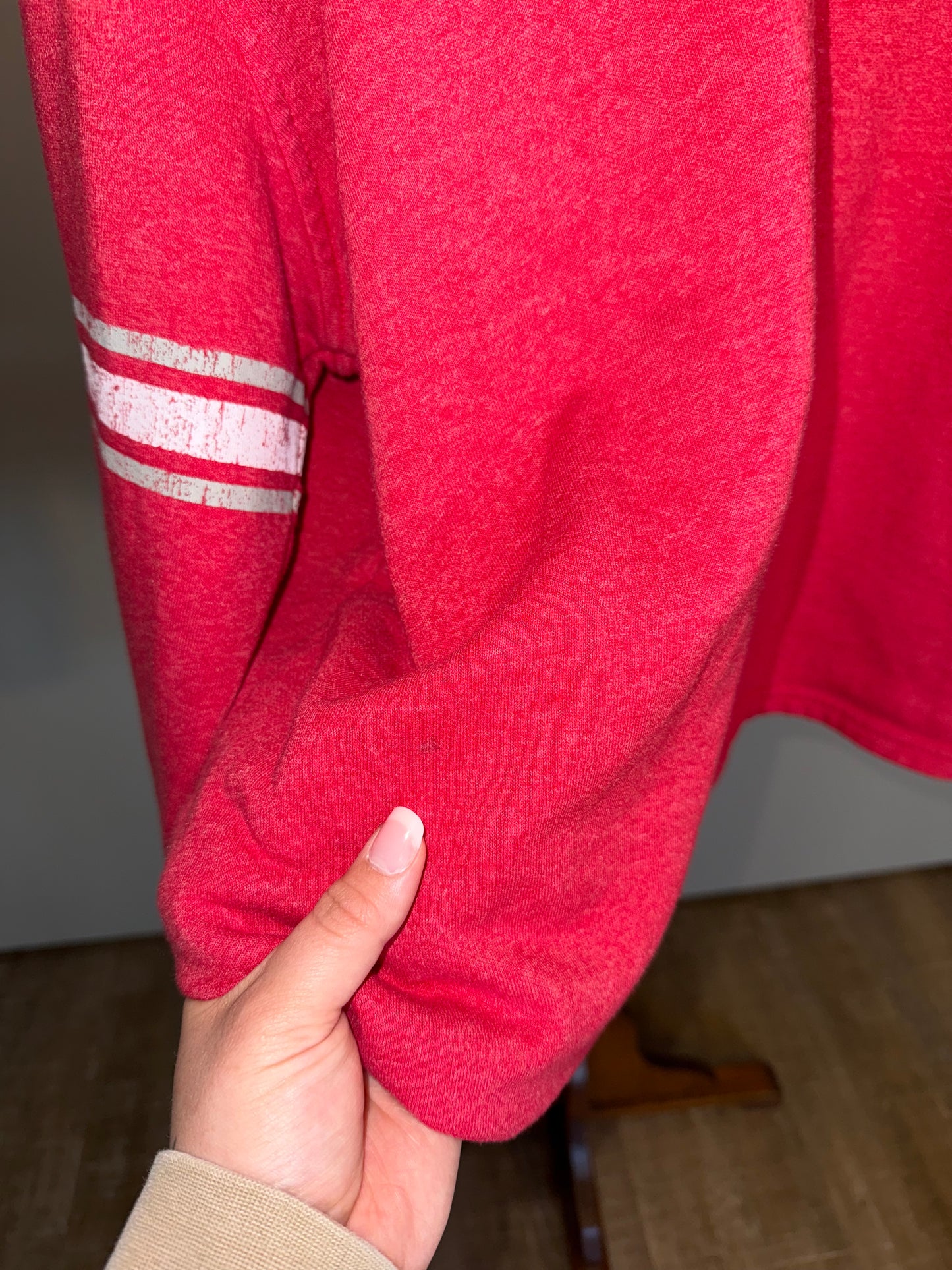 Russell (2XL) Red V-Neck Ohio State Buckeyes Hoodie