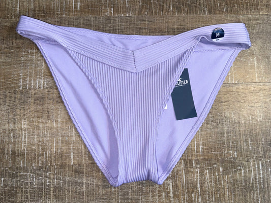 NWT Hollister (Medium) Brand New Purple Ribbed Bikini Swim Bottoms