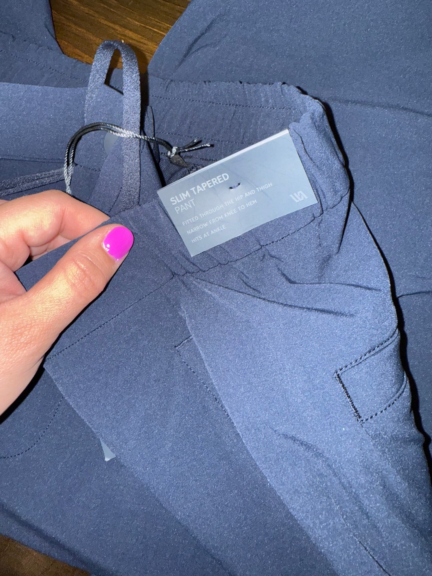 NWT VRST (Large) Brand New Navy Blue Slim Tapered Pants