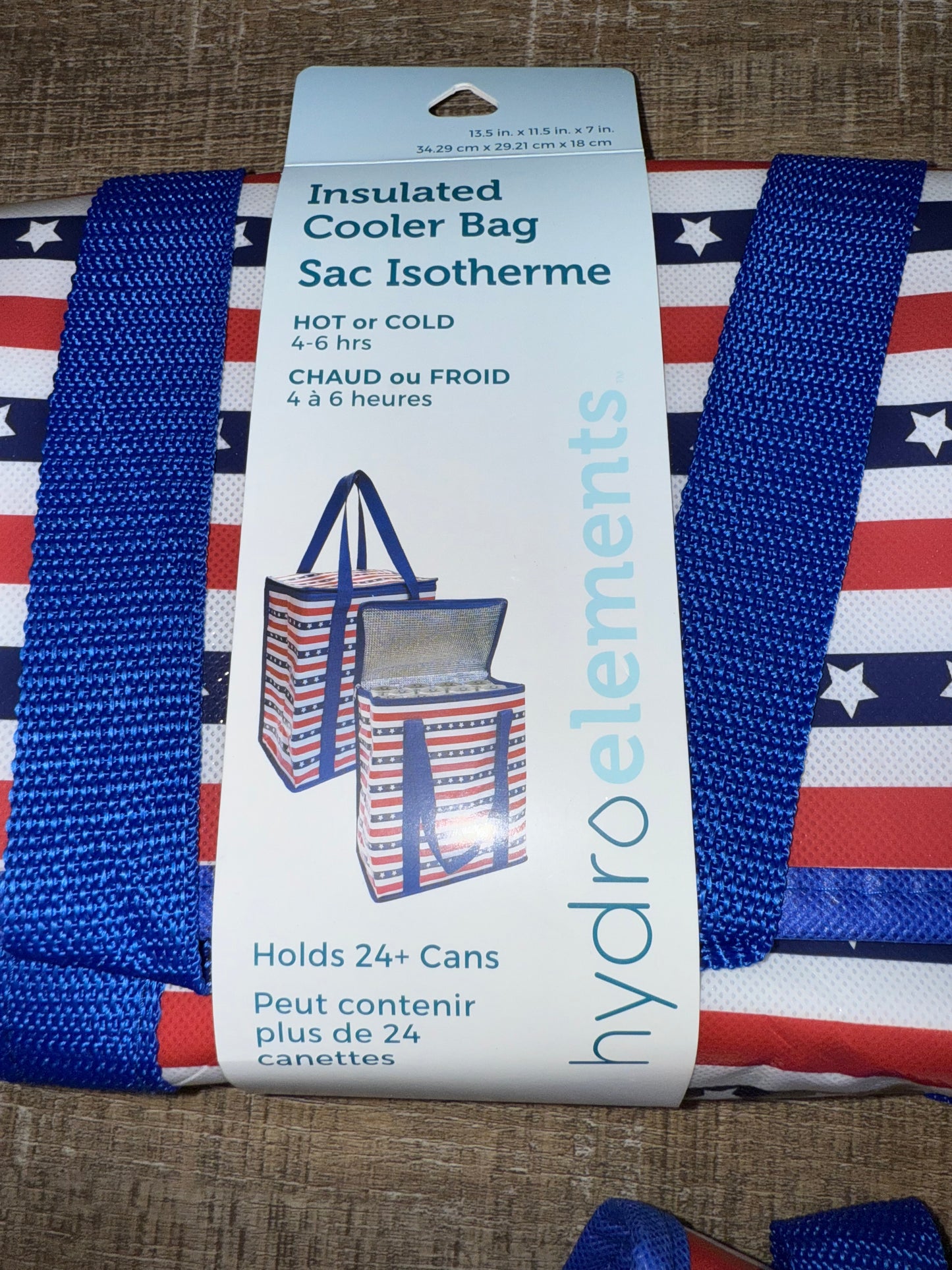 Hydro Elements USA Themed Insulated Cooler Tote
