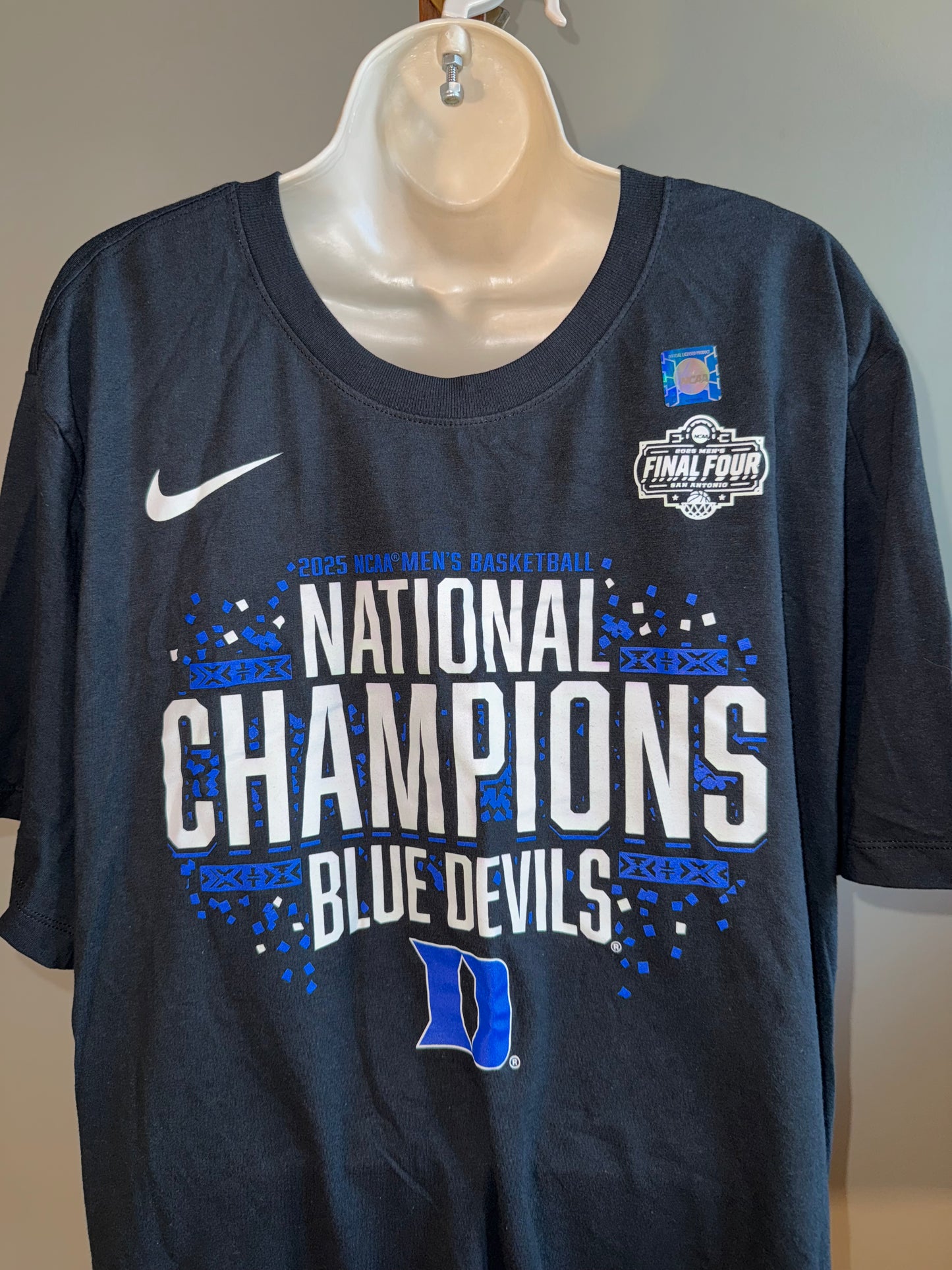 NWT Nike (XXL) Brand New 2025 National Champions Blue Devils Black T-Shirt