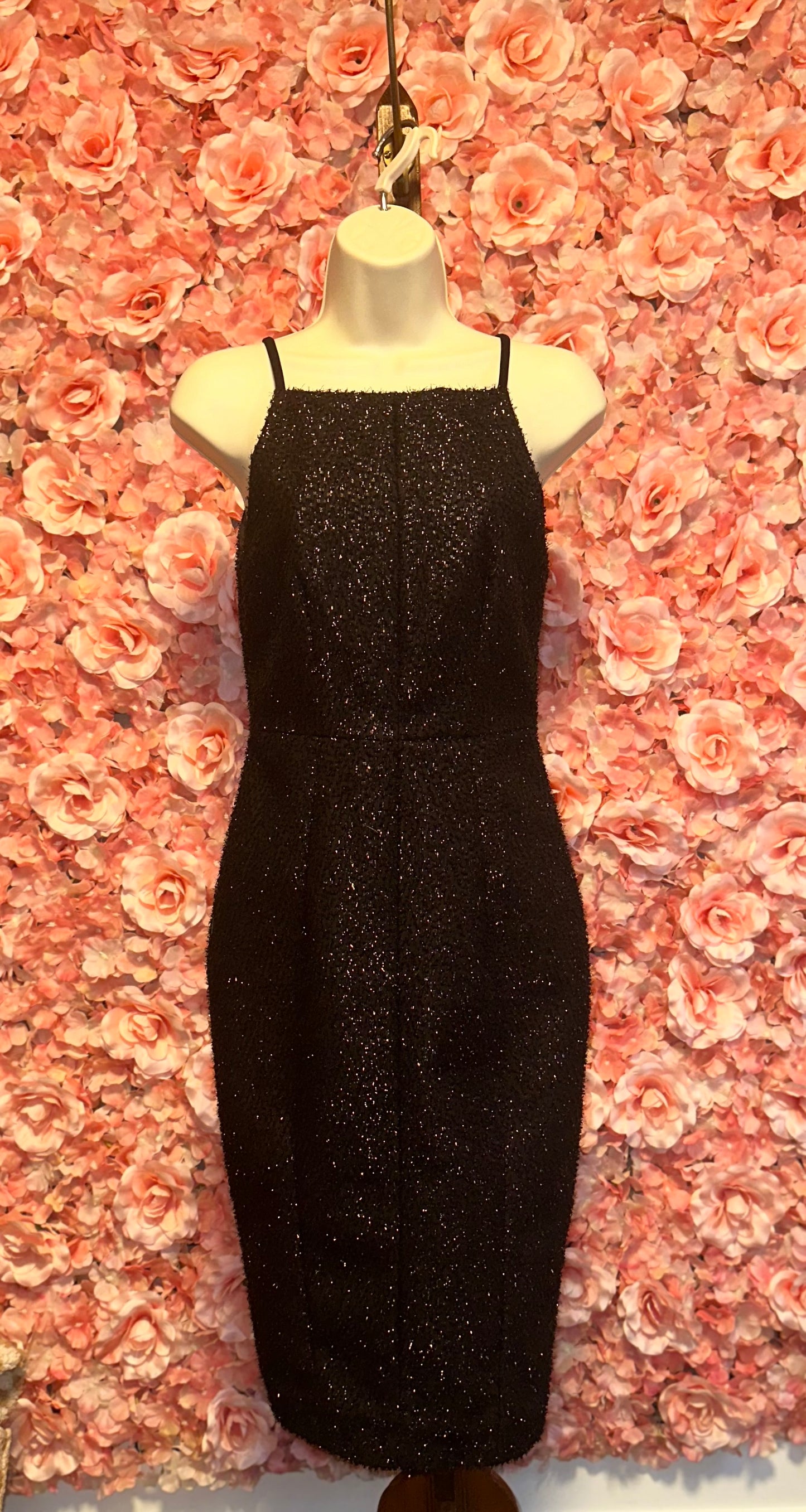 H&M (4) Black Dress with Slit in Back