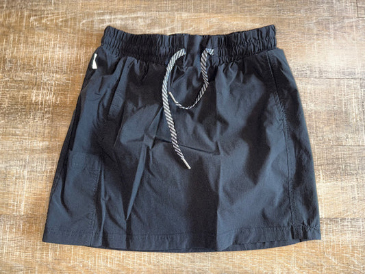 Avalanche (Small) Black Midi Skort with Pockets