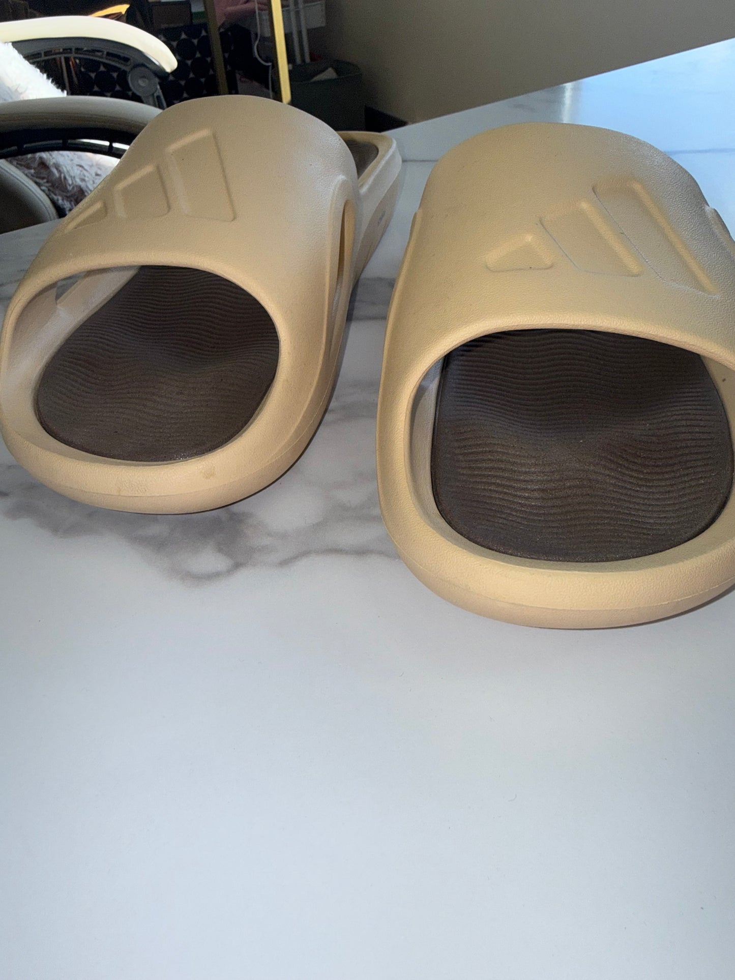 adidas (11) Tan Adicane Slides