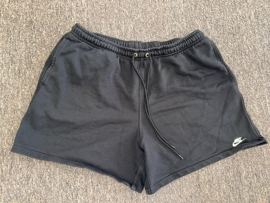 Nike (Large) Black Drawstring Sweat Shorts