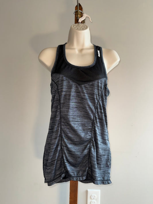 Reebok (Small) Black/Grey Racerback Tank Top