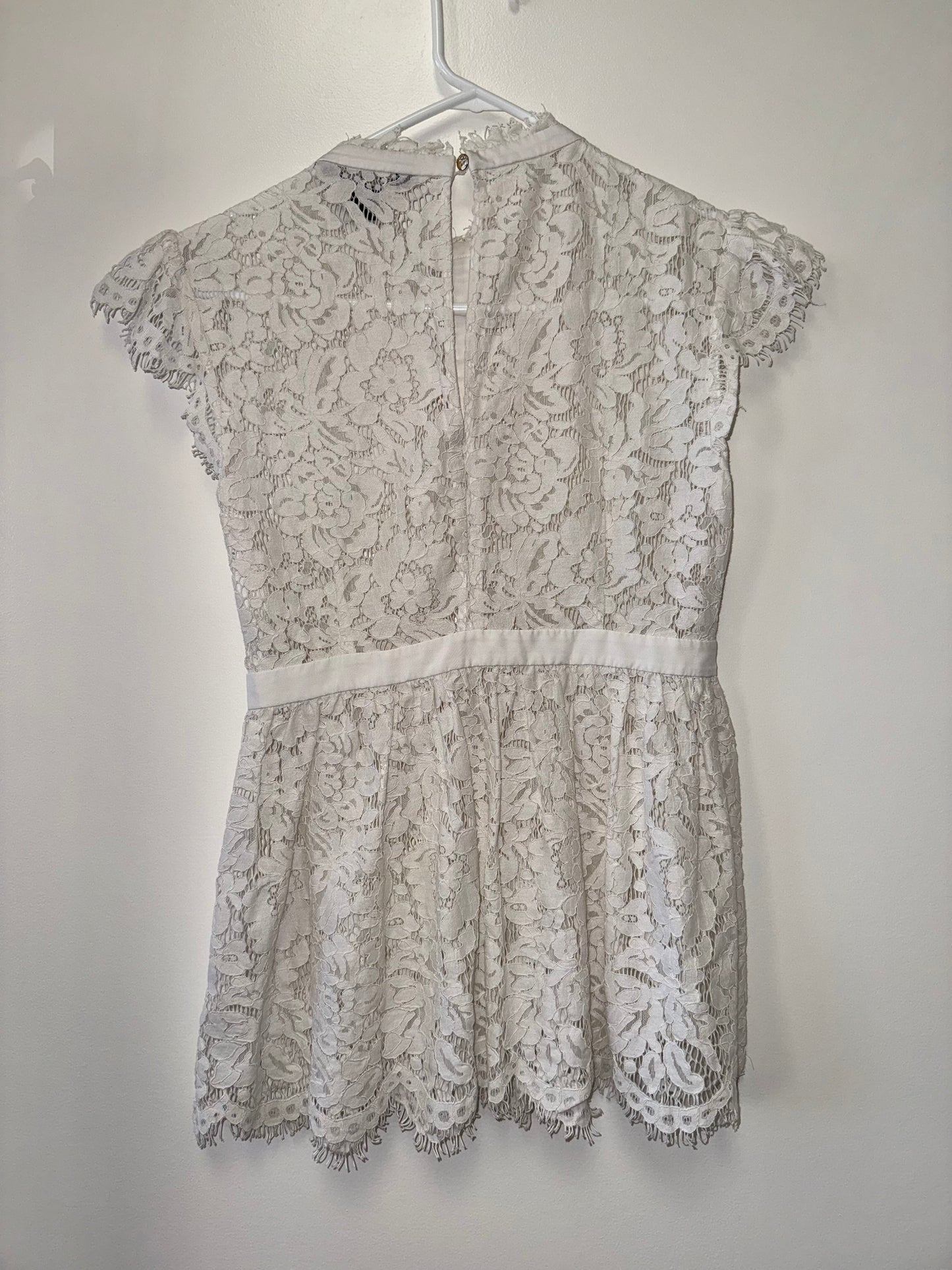 Rachel Zoe (4) White Lace Blouse