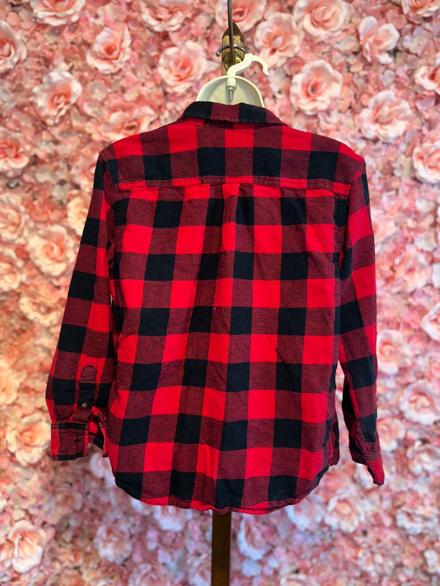 Faded Glory (XL) Black & Red Flannel