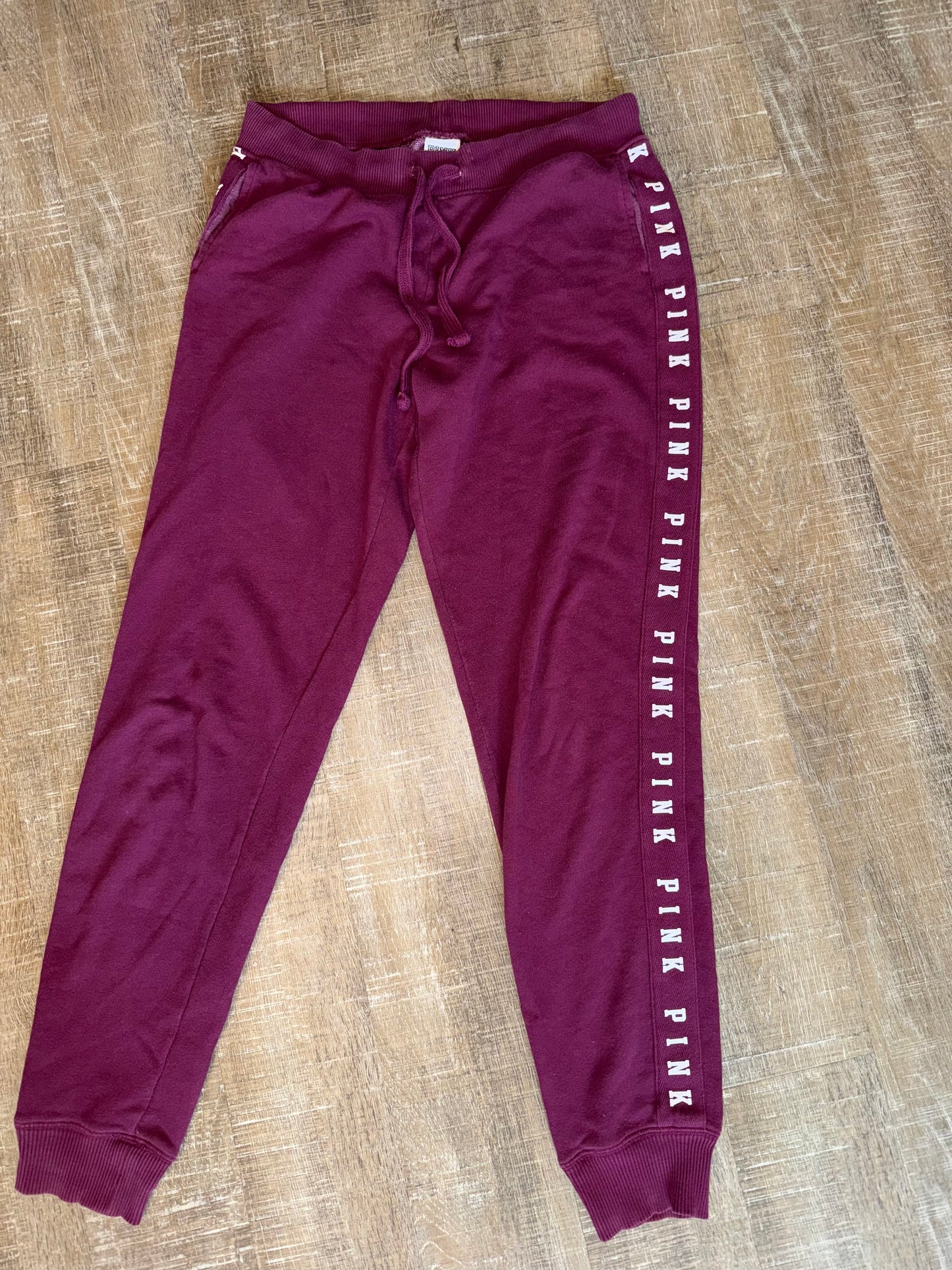PINK Victoria's Secret (XS) Maroon Jogger Sweatpants