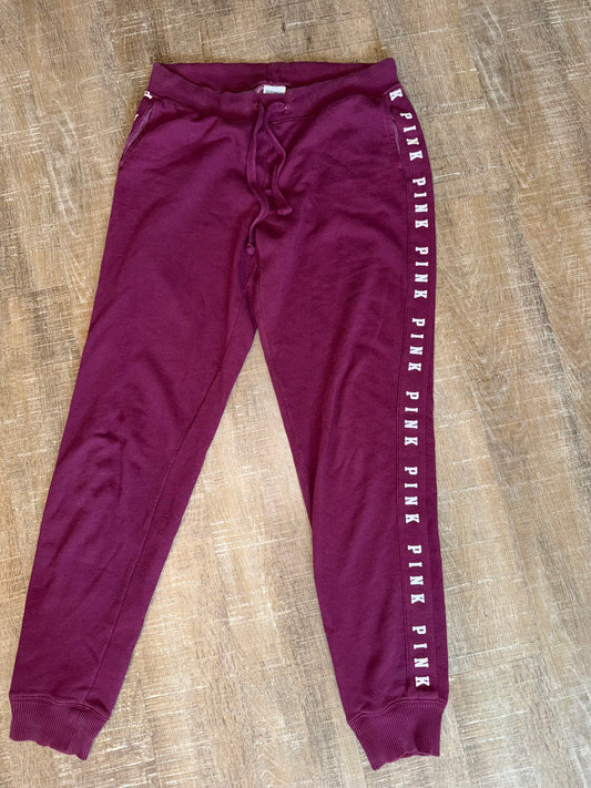 PINK Victoria's Secret (XS) Maroon Jogger Sweatpants