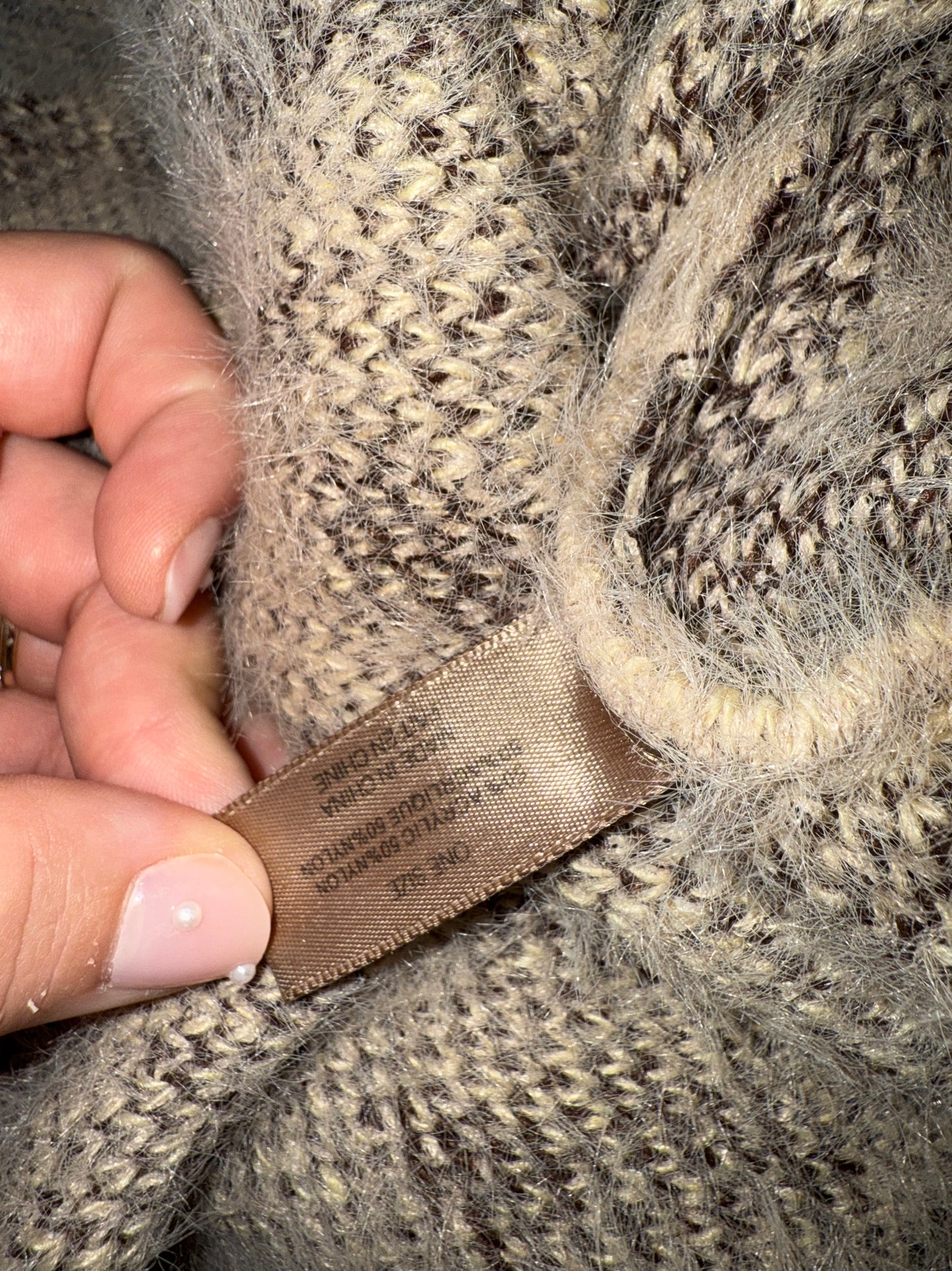 Akemi + Kin (OS) Neutral Cheetah Print Sweater Cardigan