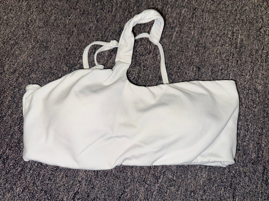 (Medium) White Padded Sports Bra