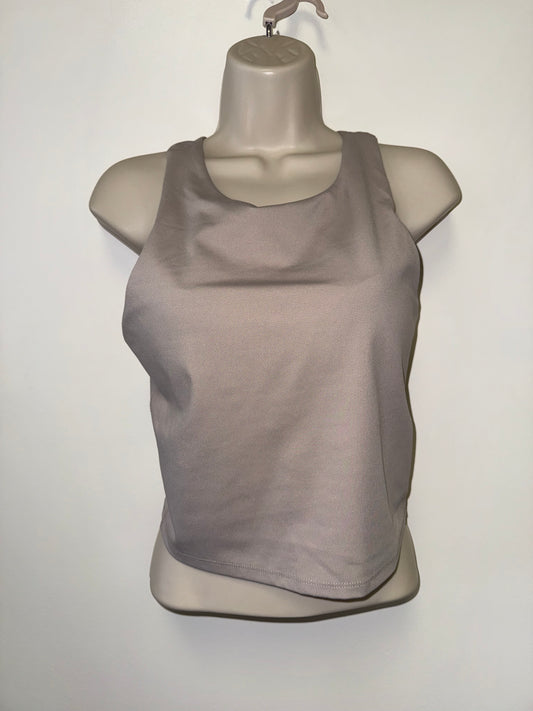 Jockey (Medium) Tan Padded Cropped Tank