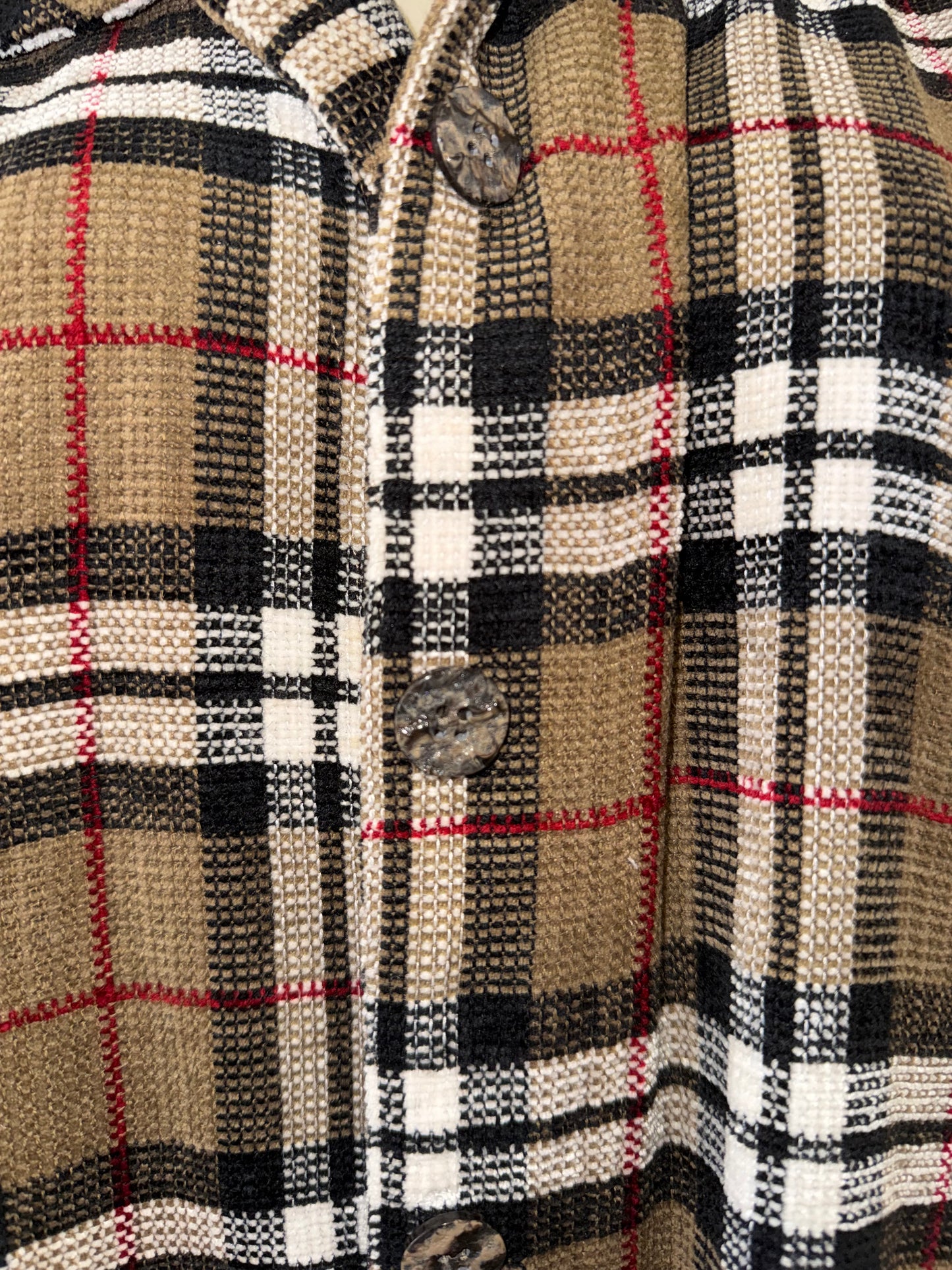 Christopher & Banks (Large) Vintage Paid Button Up Collared Top