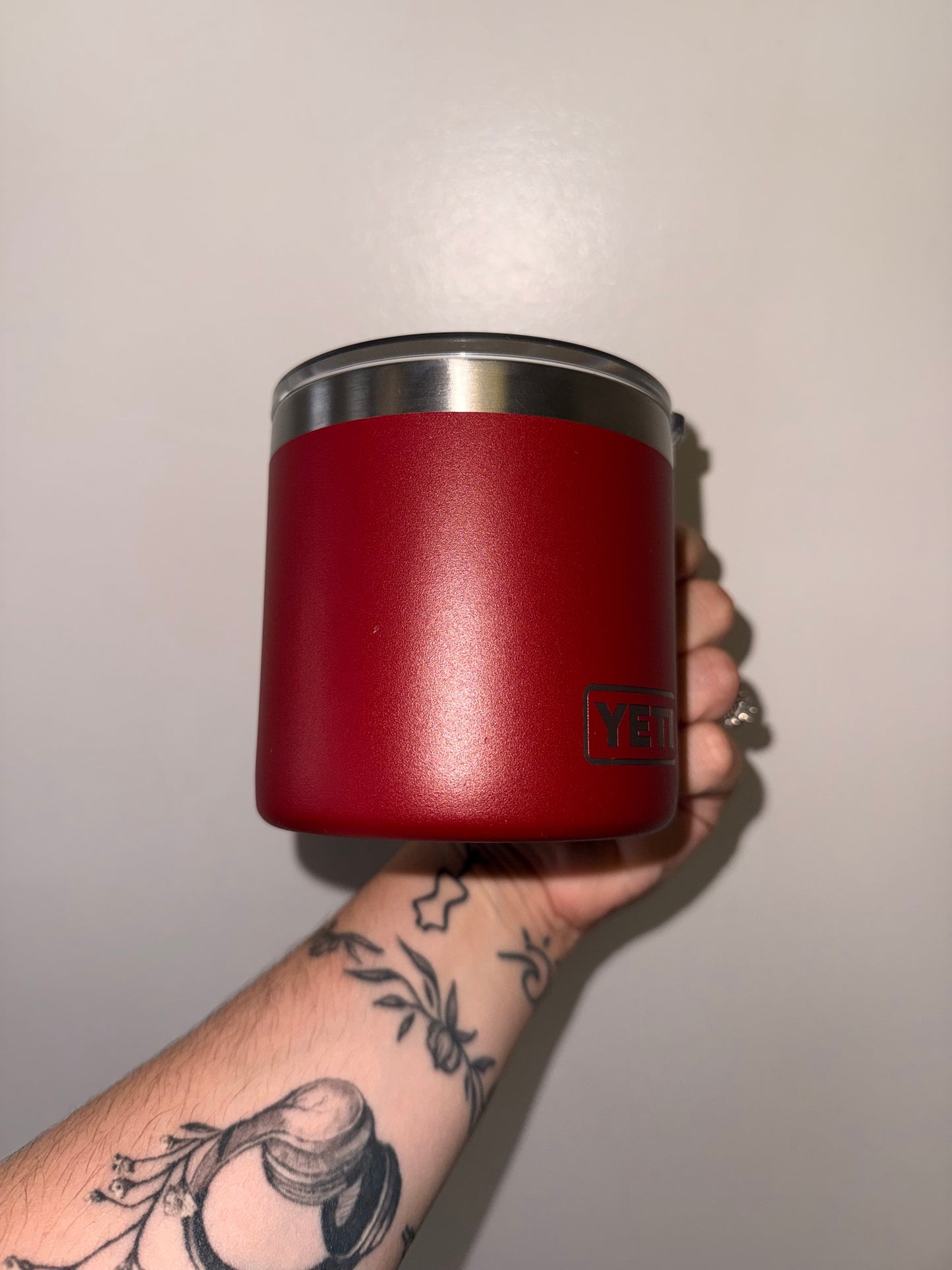 Yeti Red Stainless-Trim Insulated Mug