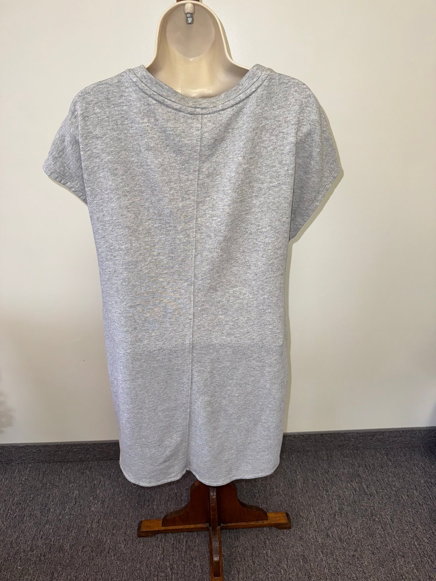 Athleta (Medium) Grey Sweatshirt Tied Dress