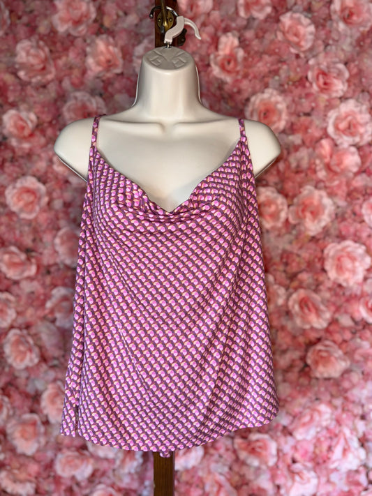 NWT Auden (XXL) Brand New Pink/Purple Pattern Sleepwear Cloud Knit Tank Top