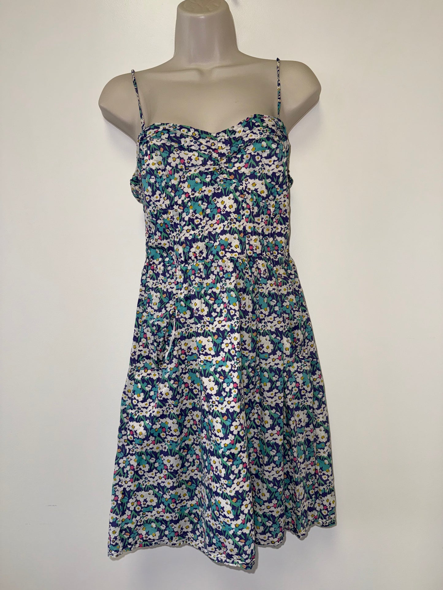 American Eagle (6) Colorful Floral Midi Dress