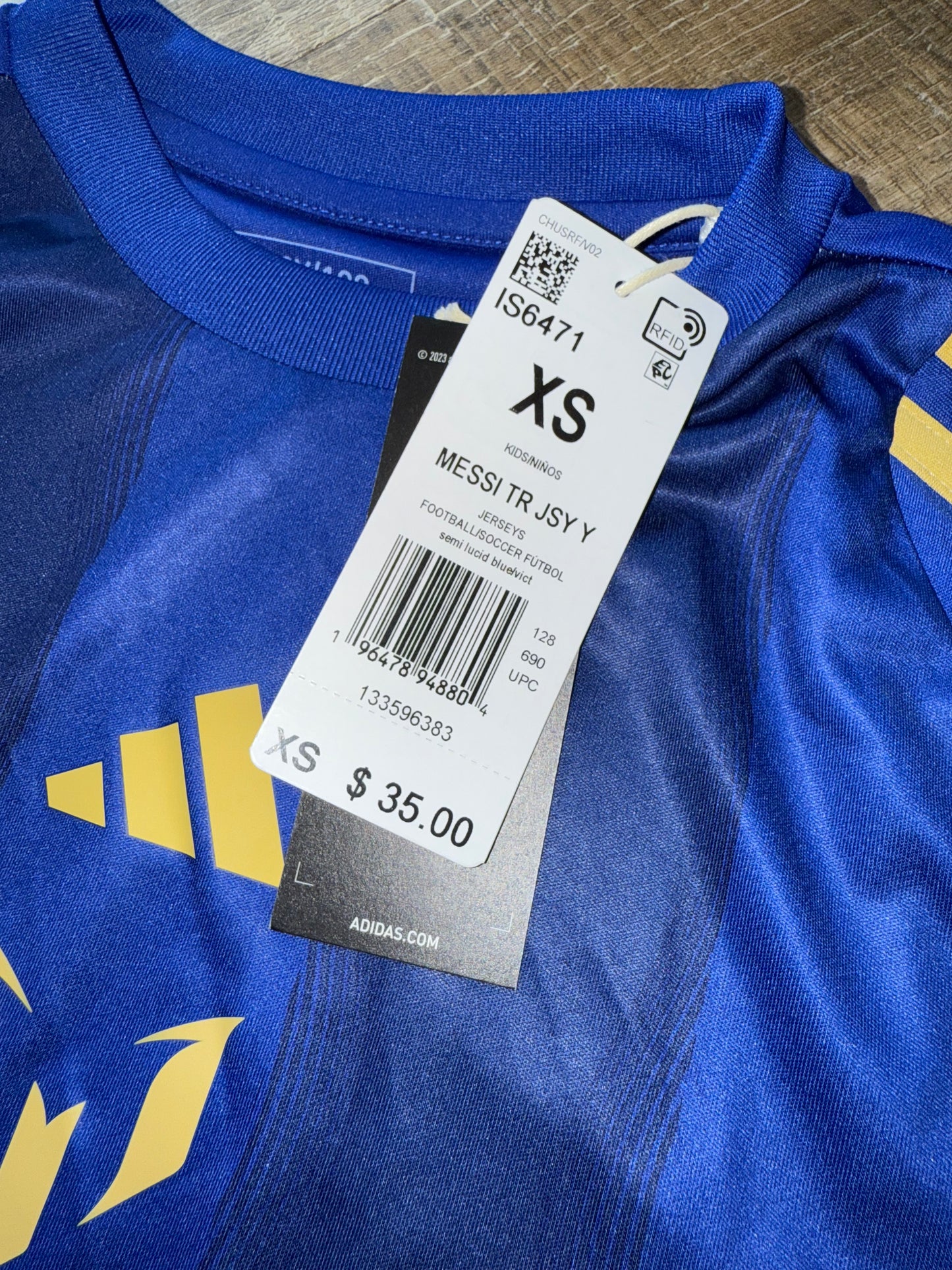 NWT Adidas (Kids XS//Medium) Brand New Messi Jersey