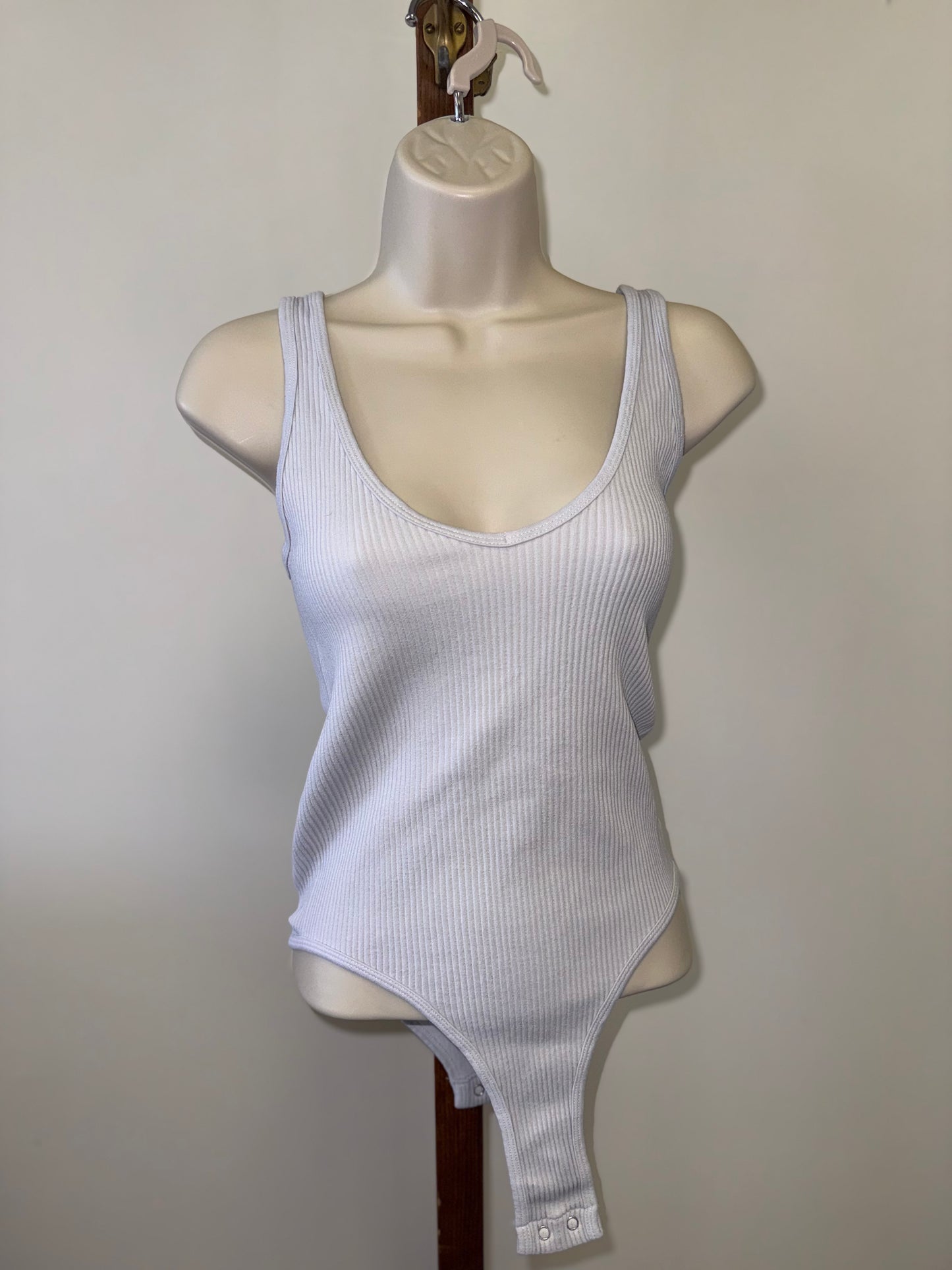 Aura (Medium/Large) Blue Ribbed Bodysuit