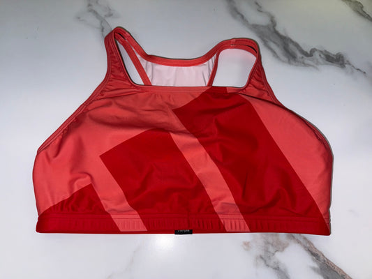 Adidas (Medium) Red/Orange Sports Bra