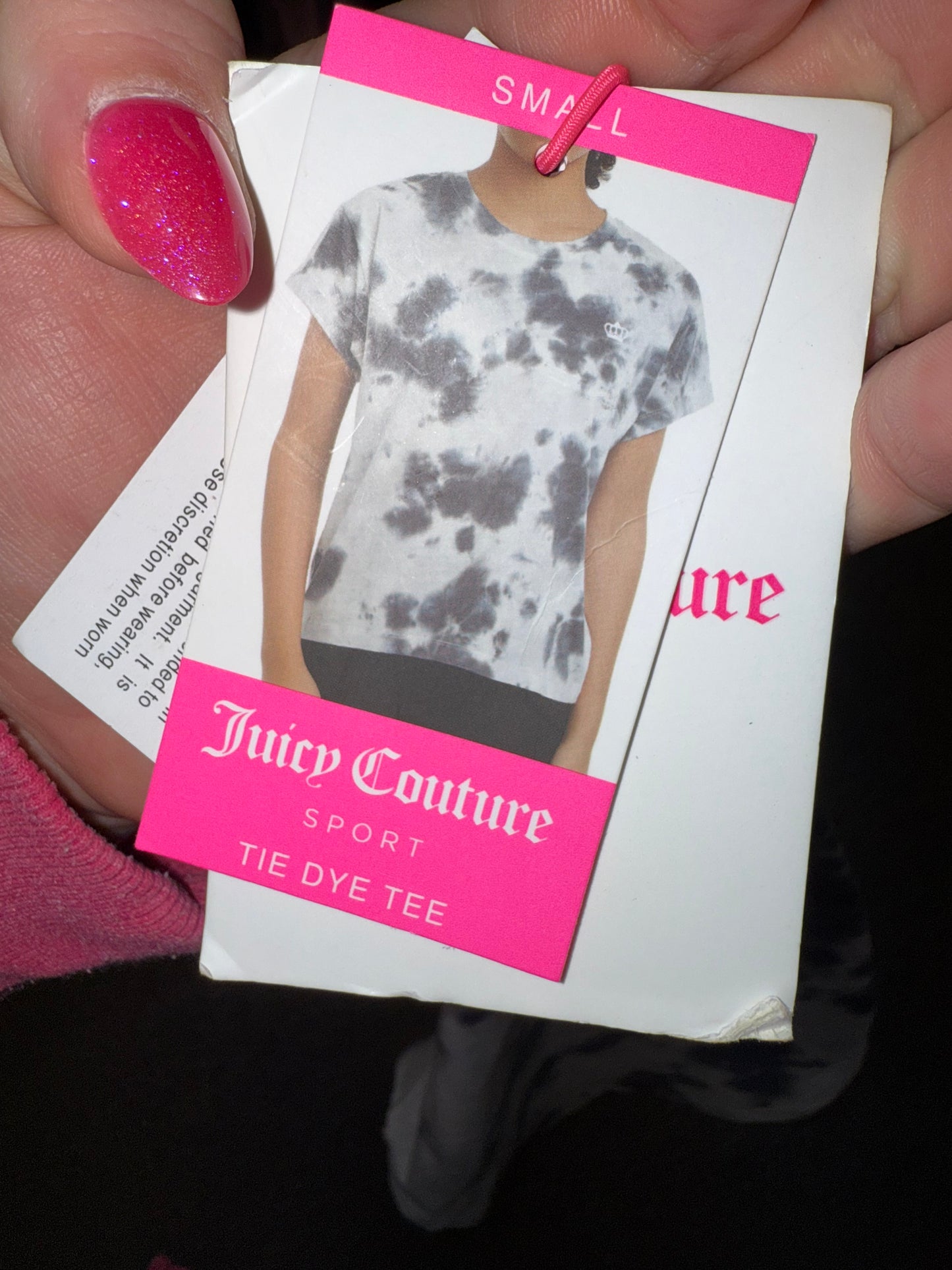 NWT Juicy Couture (Small) Brand New Sporty Tie Dye Tee