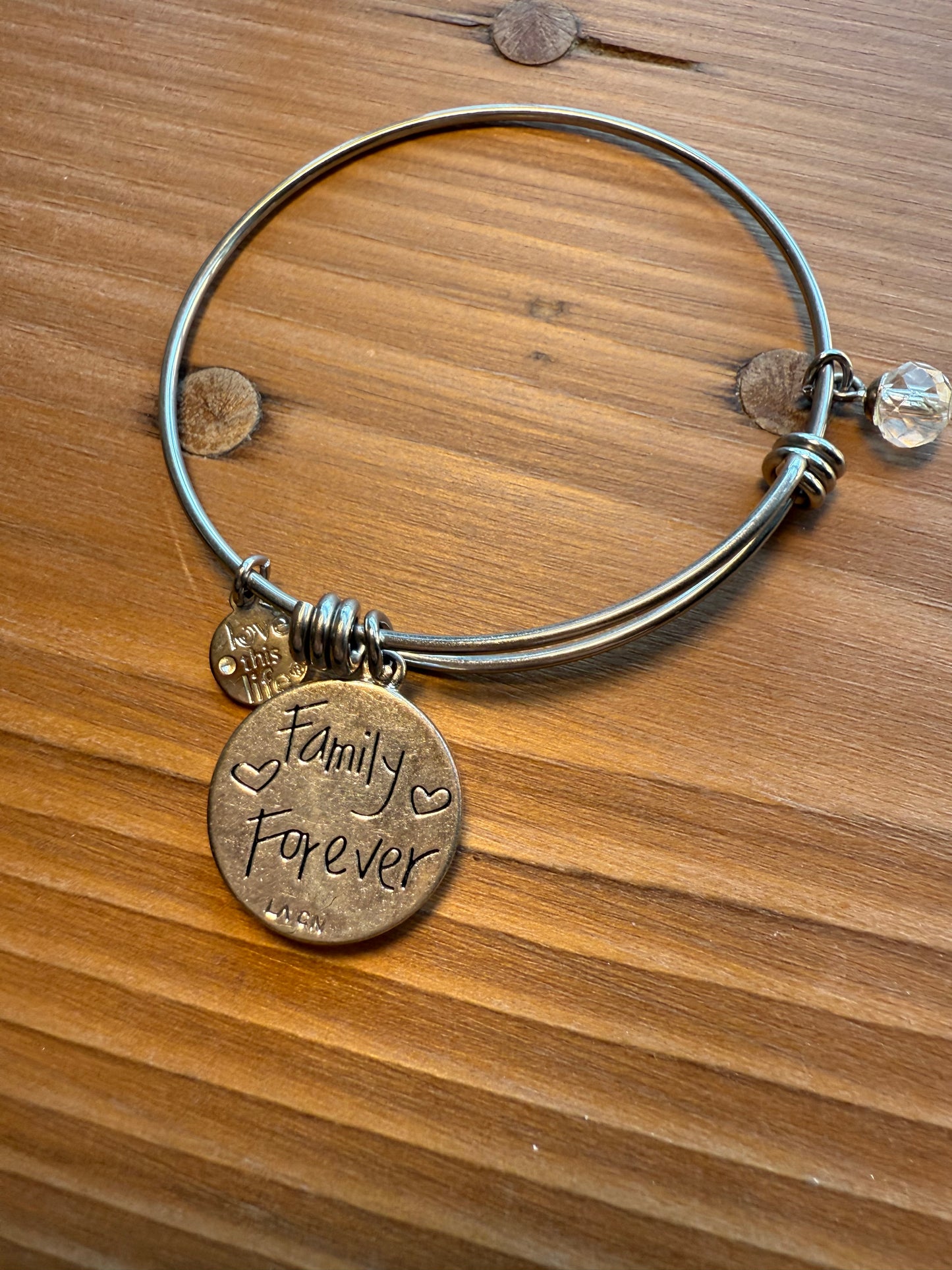 Love This Life Family Tree Pendant Bracelet