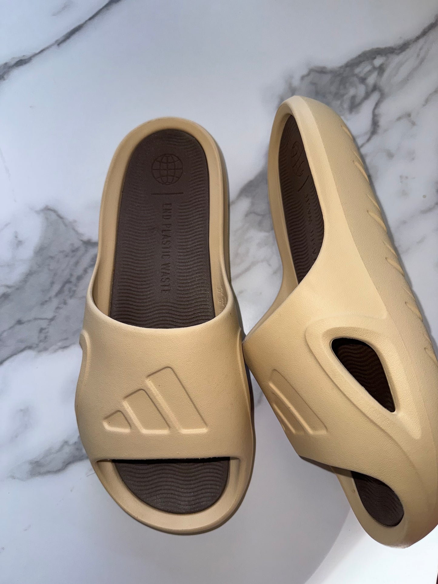 adidas (11) Tan Adicane Slides