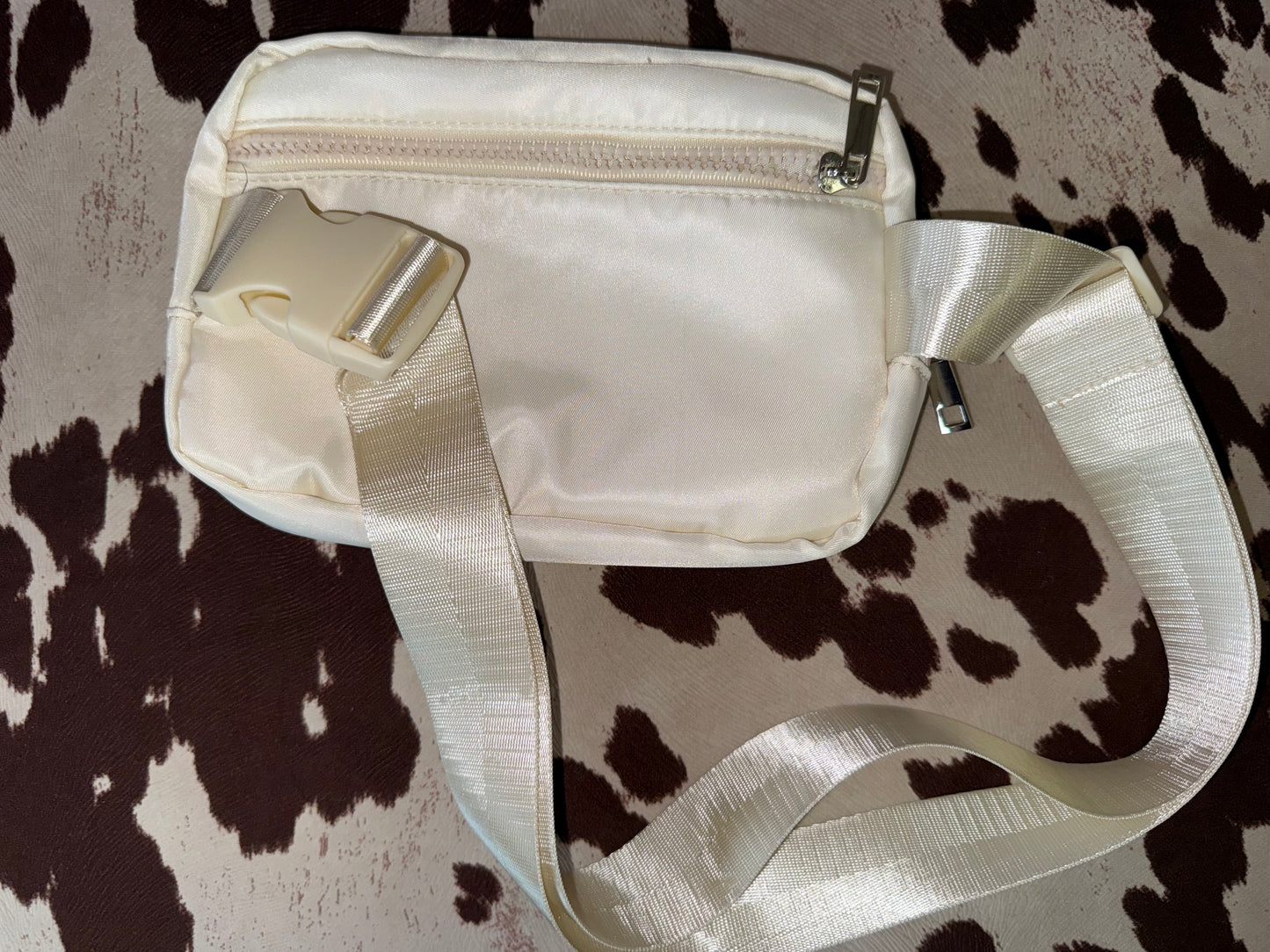 Teacher Vibes Cream Fanny Pack