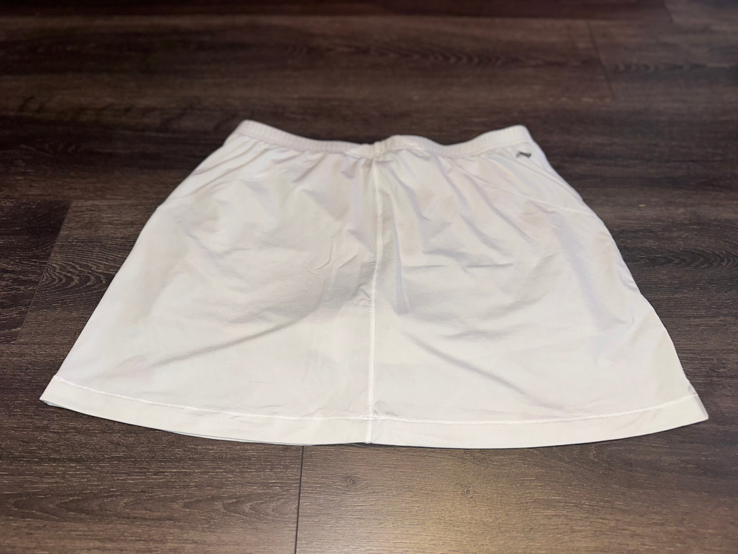 adidas White Sporty Skort with Pink Logo