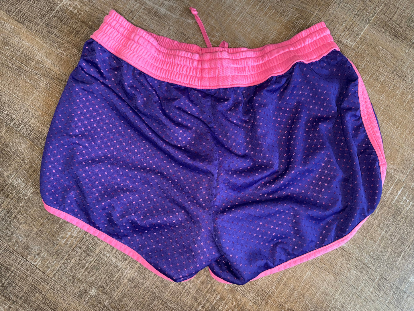 Pink//Purple Mesh Drawstring Shorts