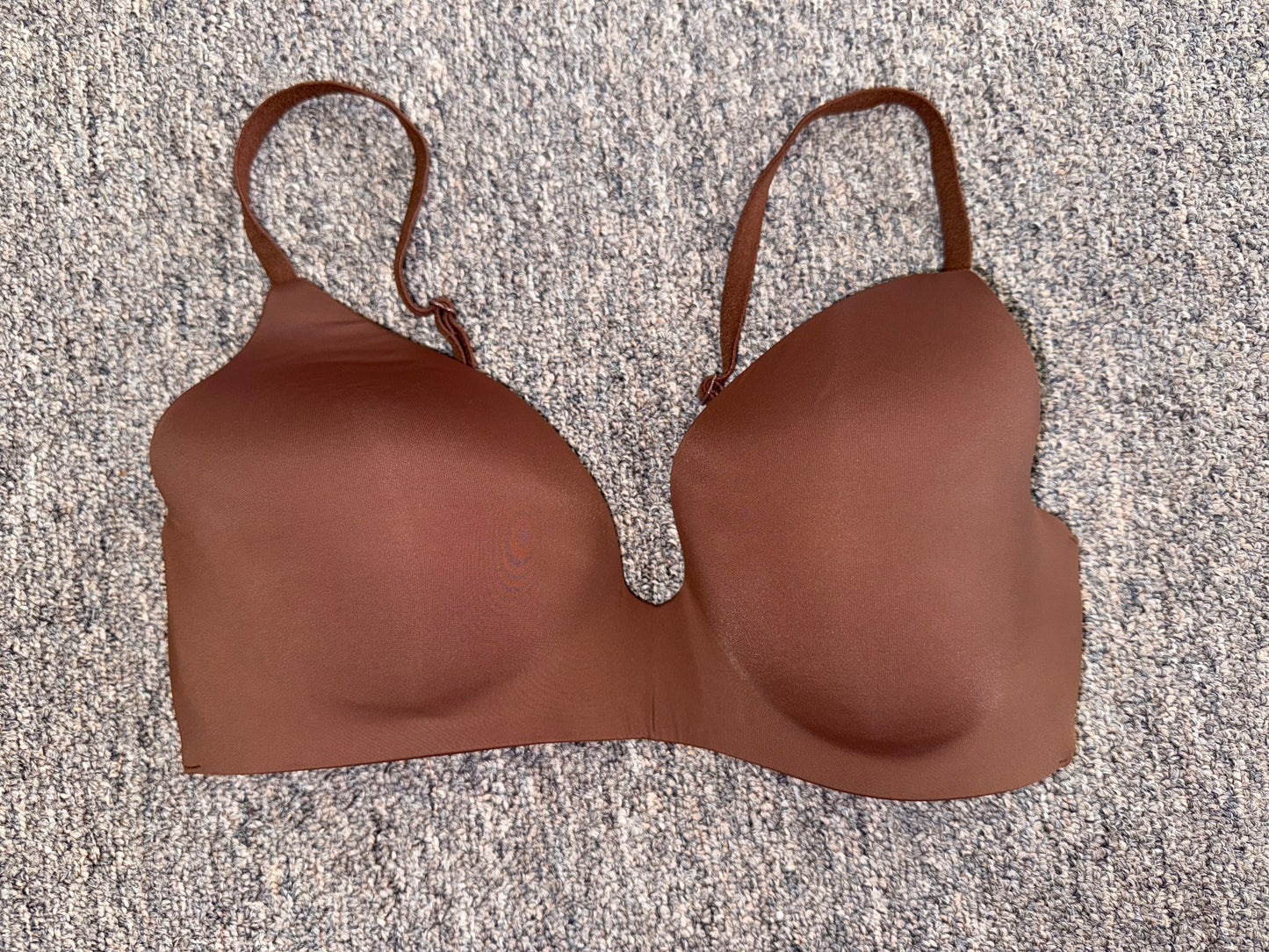 Victoria's Secret (32D) Brown Smooth Soft T-Shirt Lightly Lined Wireless Bra