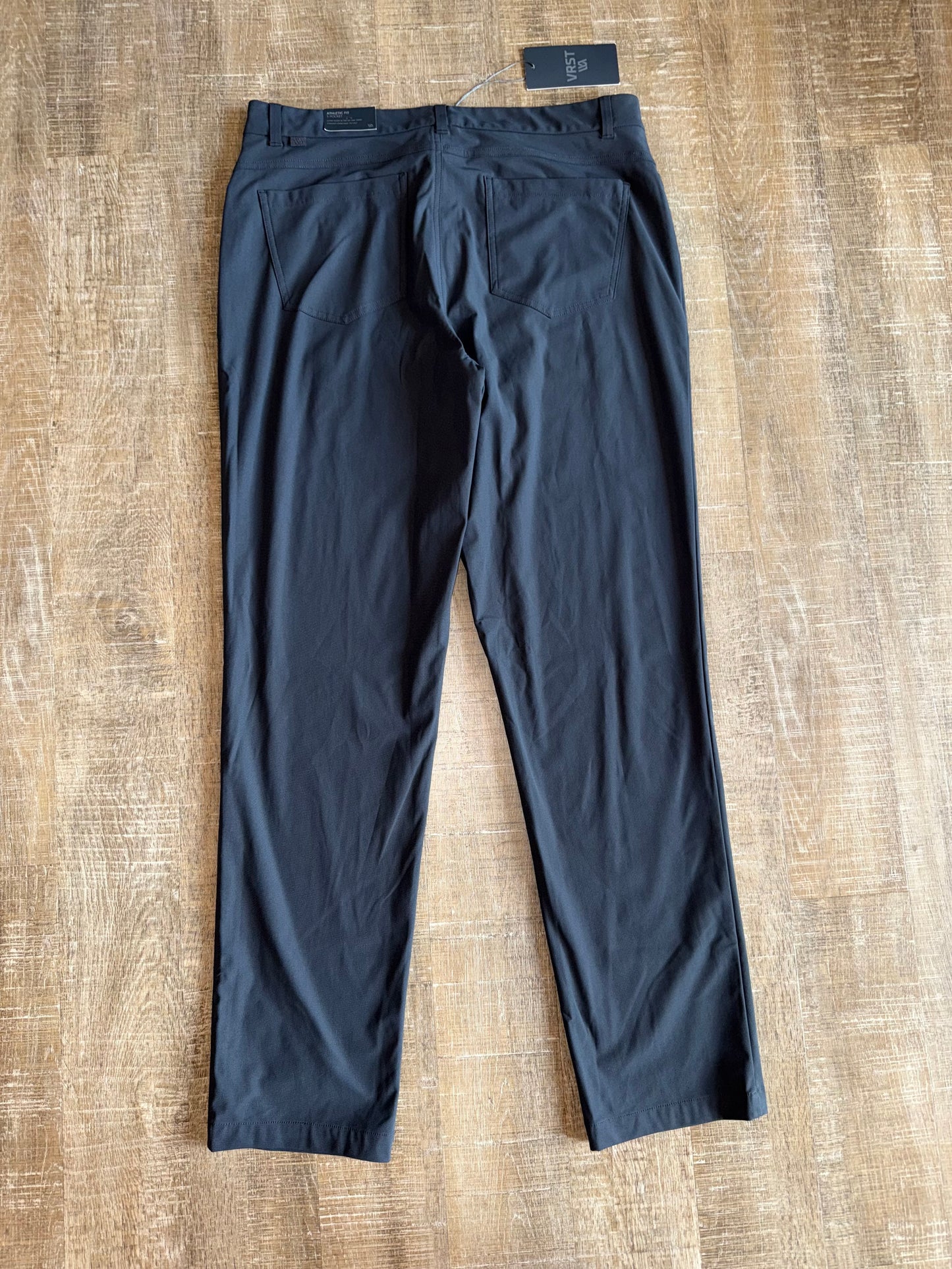 NWT VRST (34) Brand New Dark Grey Athletic Fit with 4 Way Stretch